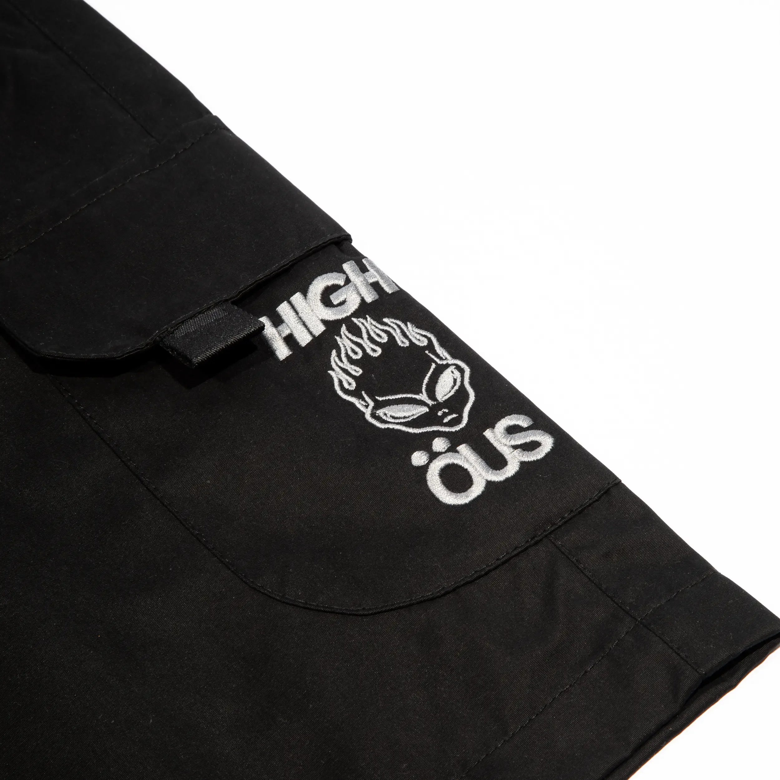 High & ÖUS Nylon Shorts Black - Four Street
