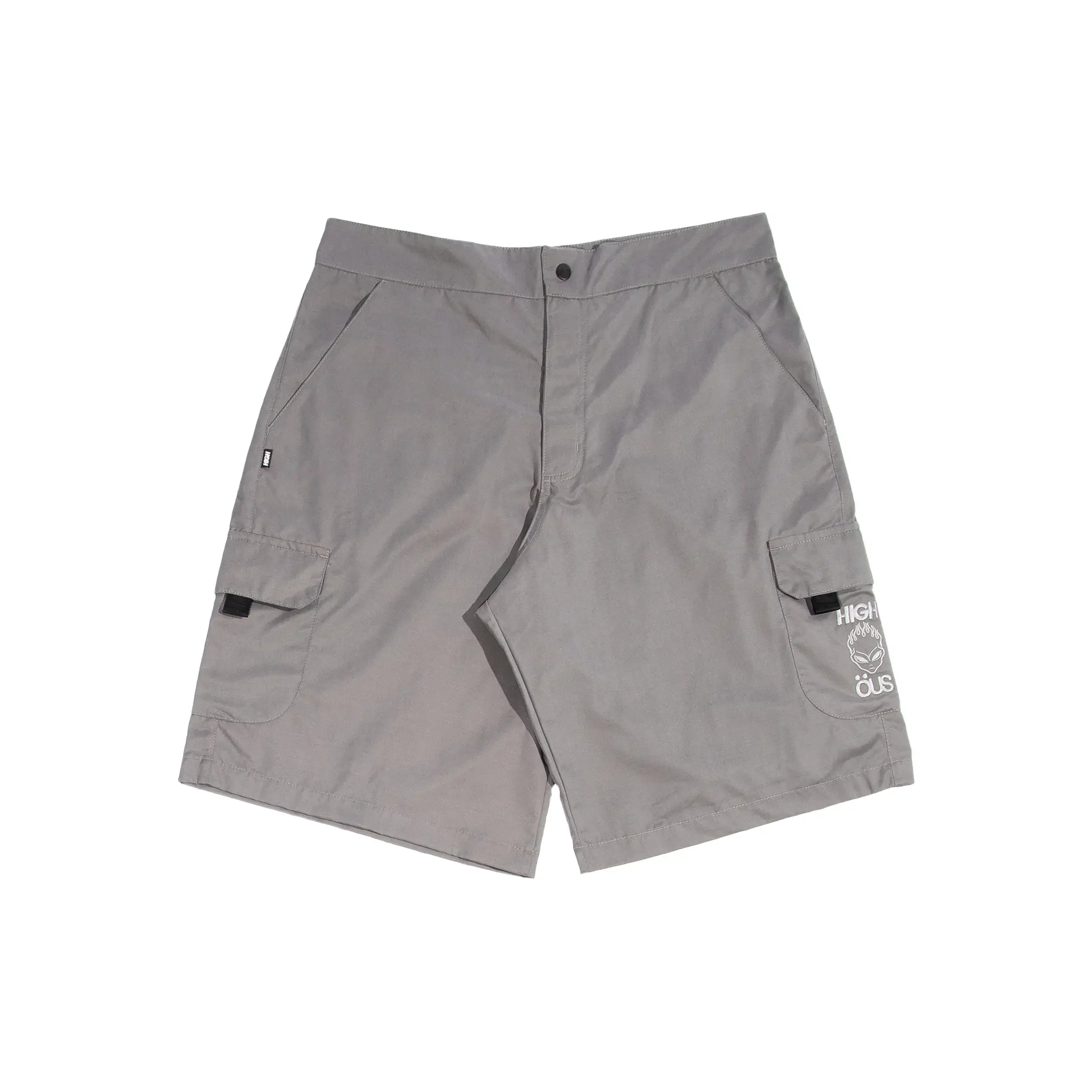 High & ÖUS Nylon Shorts Grey - Four Street