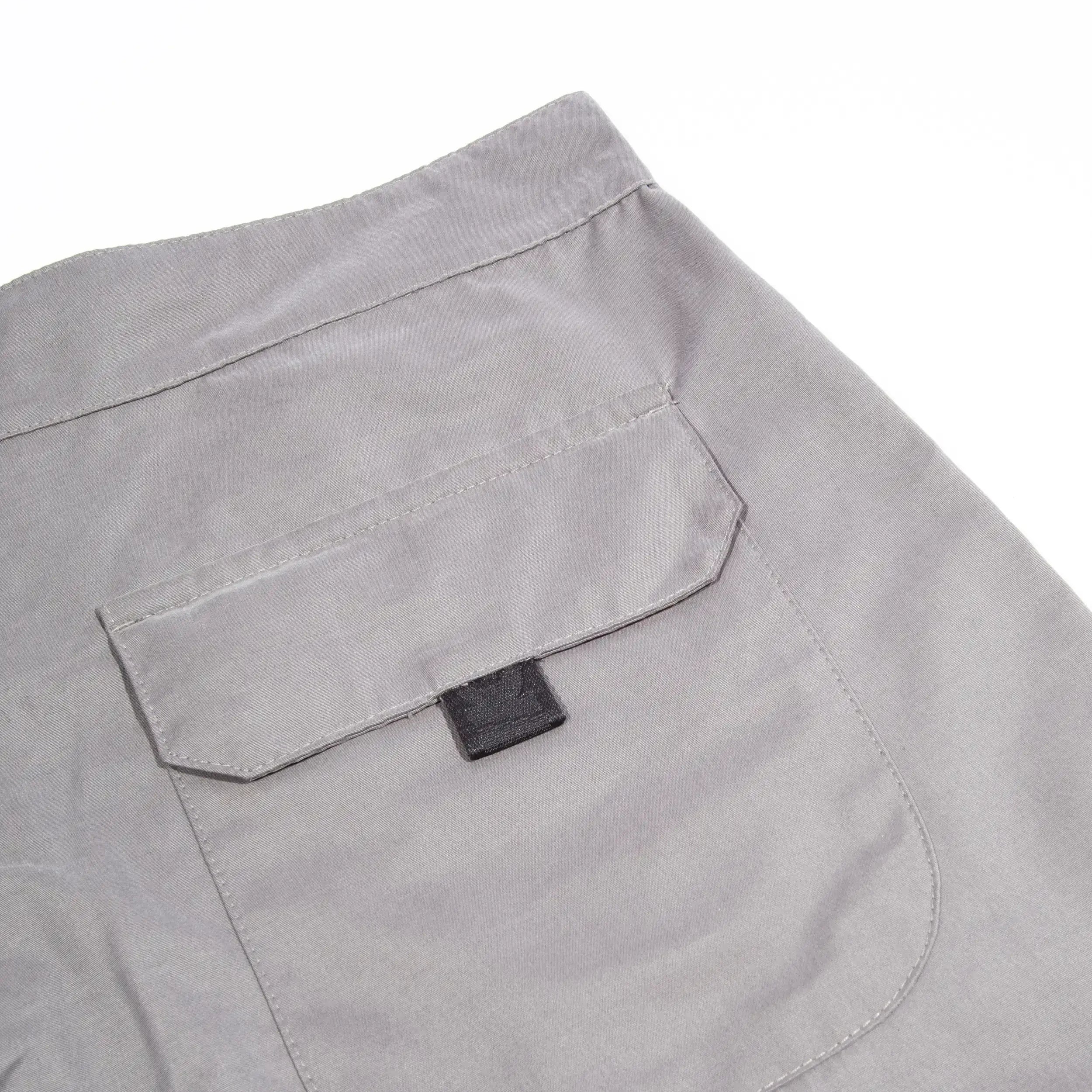 High & ÖUS Nylon Shorts Grey - Four Street
