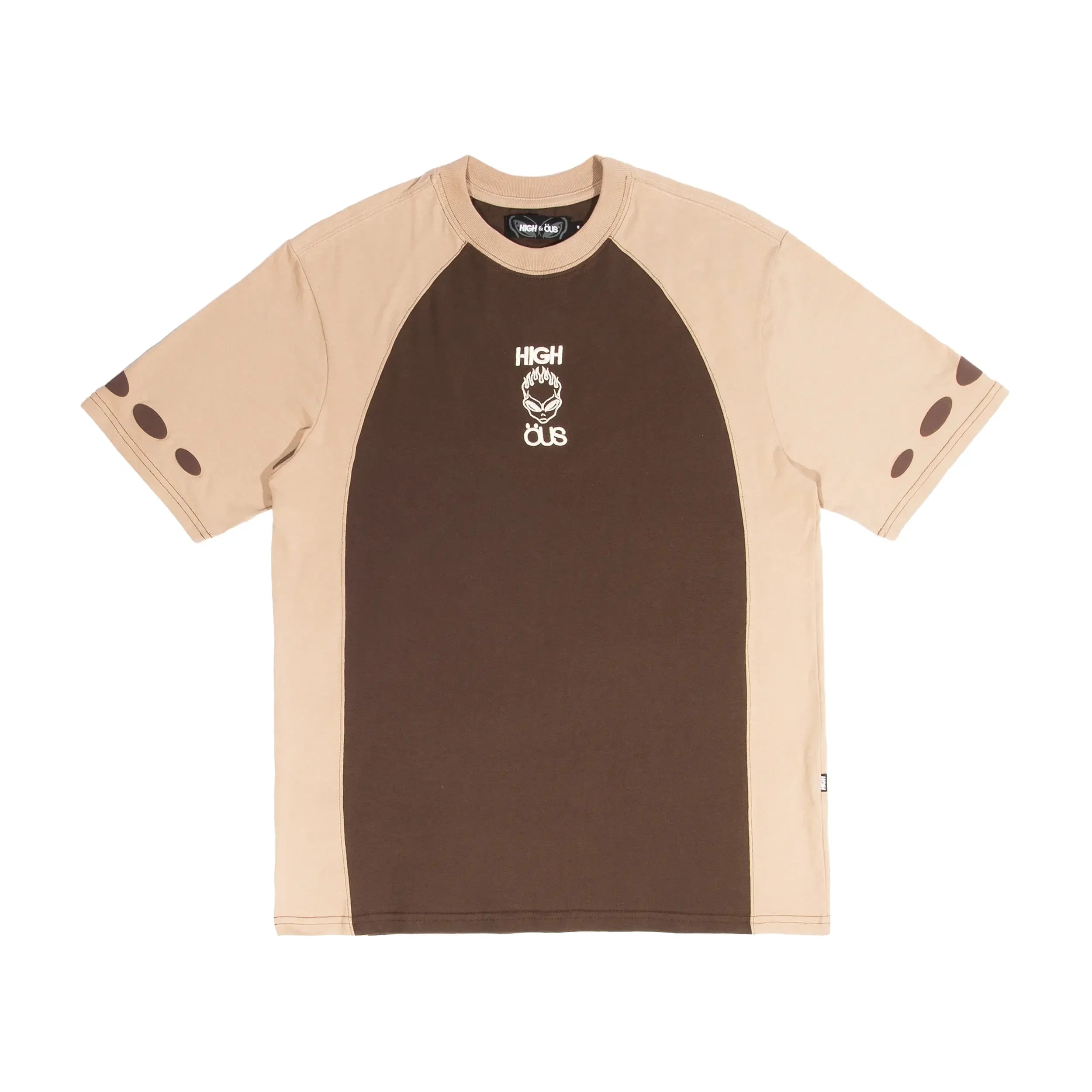 High & ÖUS T-Shirt Brown - Four Street