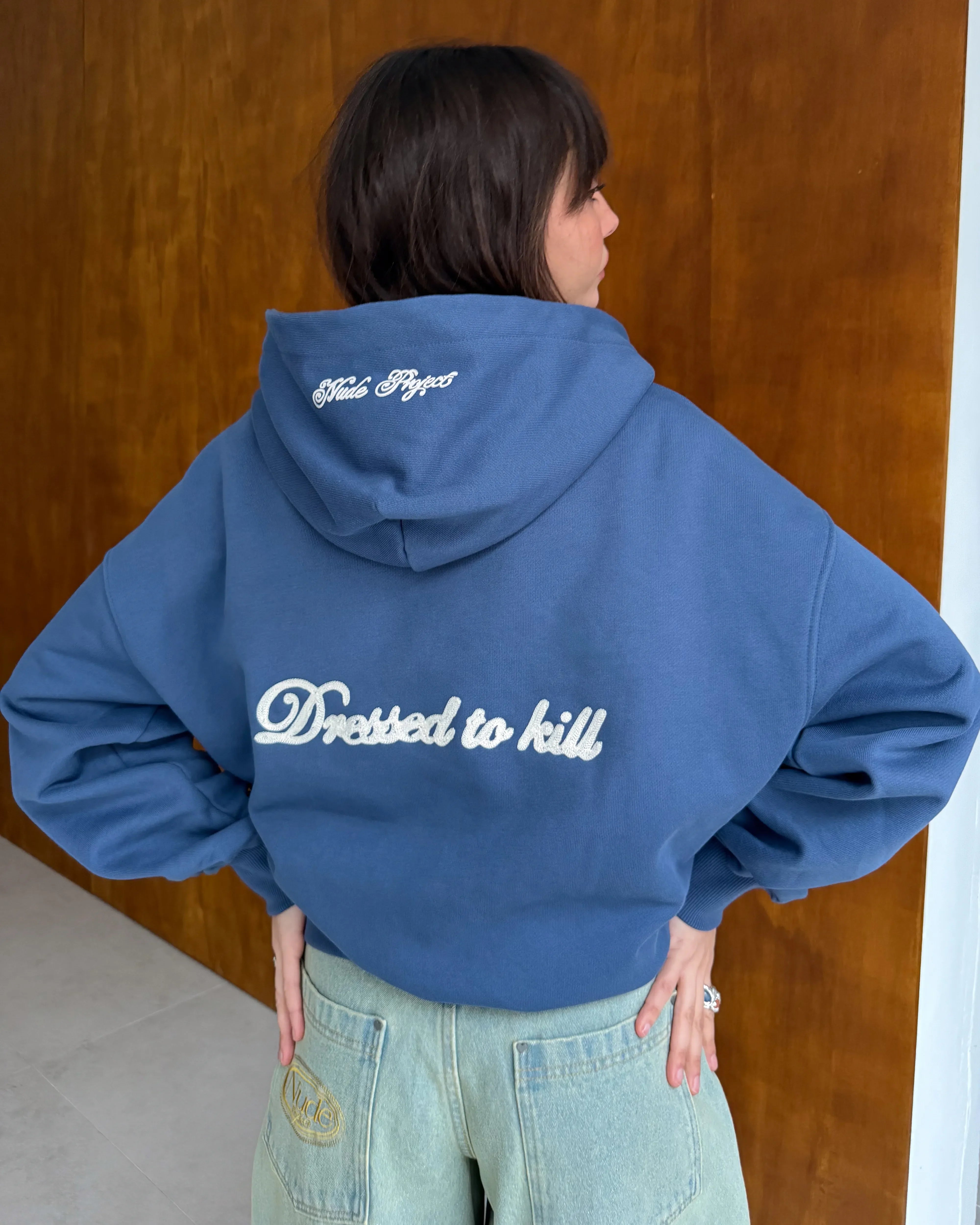 Kill Bill Zip-Up Hoodie Indigo