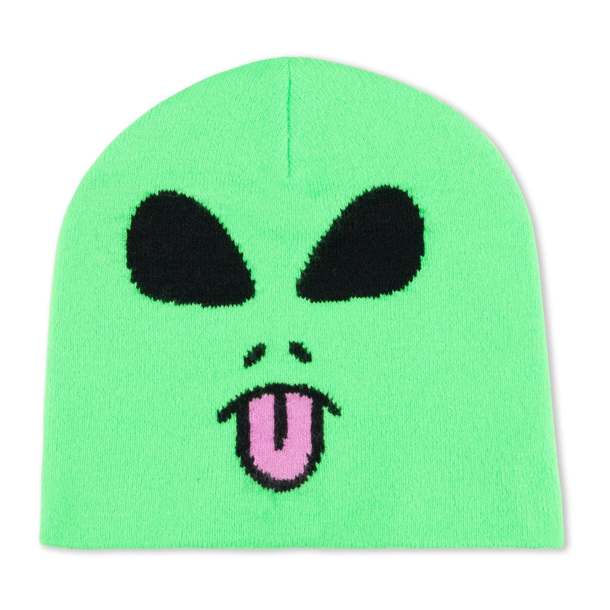 Alien Face Beanie (Green) - Four Street