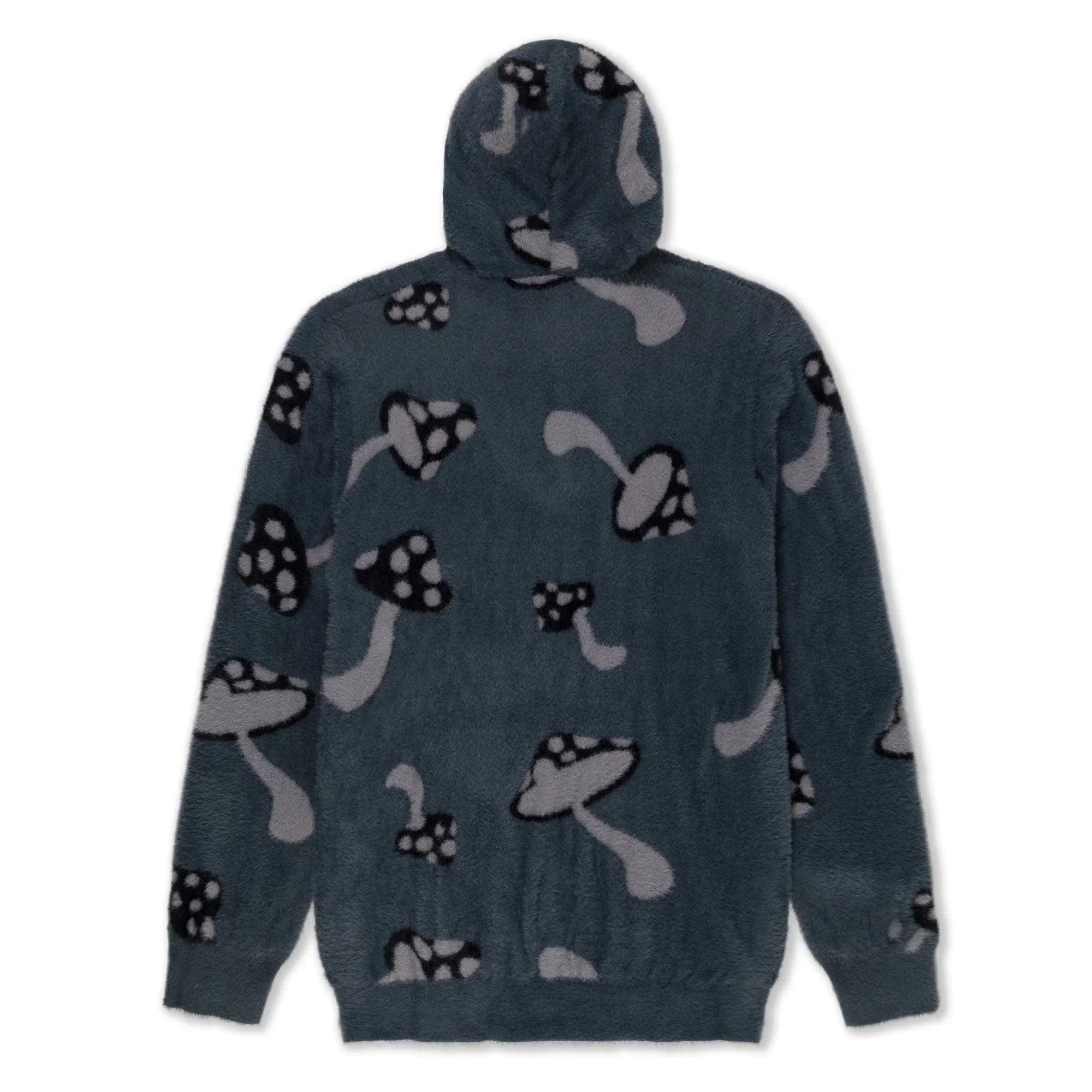 Euphoria Faux Mohair Hoodie (Grey) - Four Street