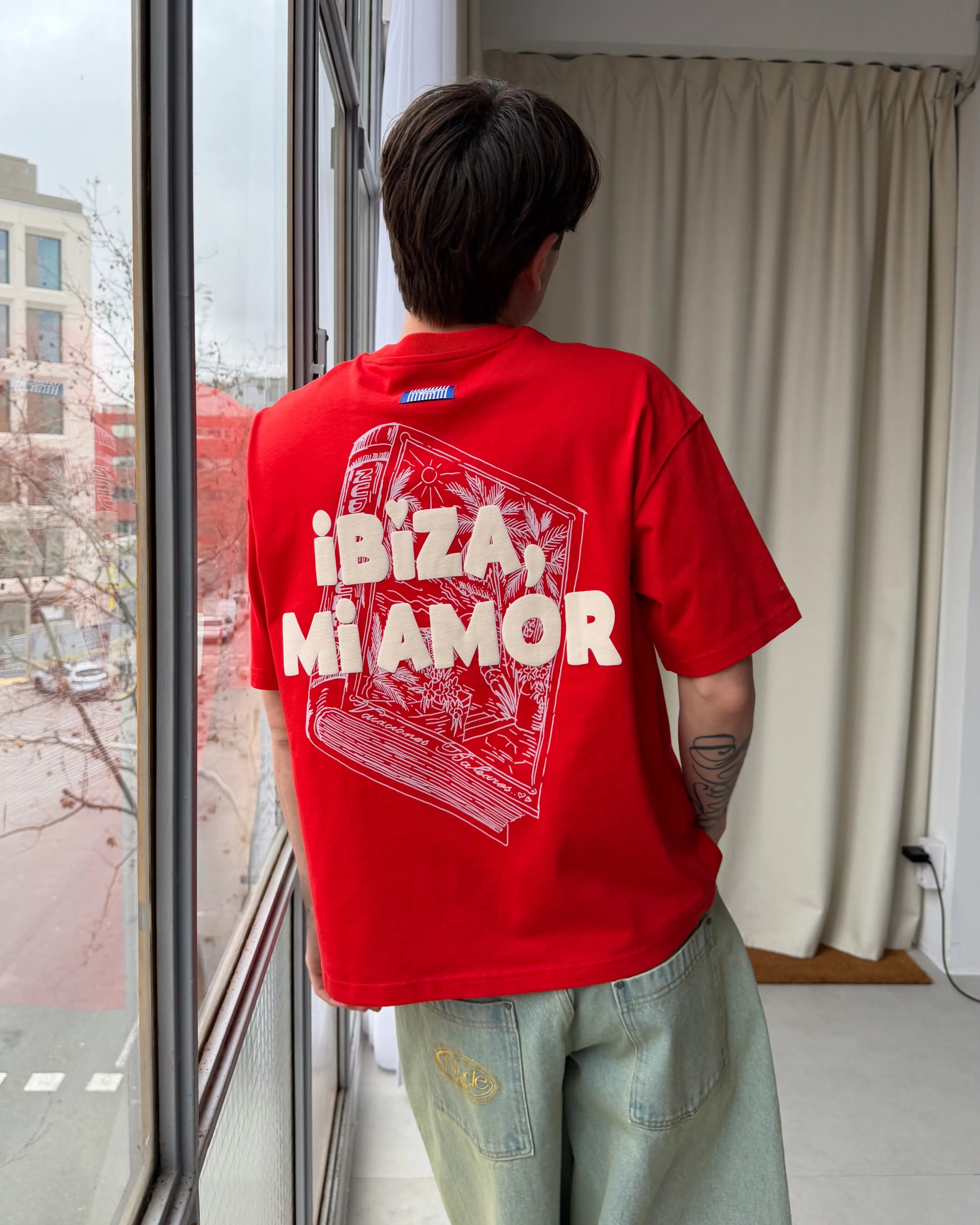 Mi Amor Tee Red
