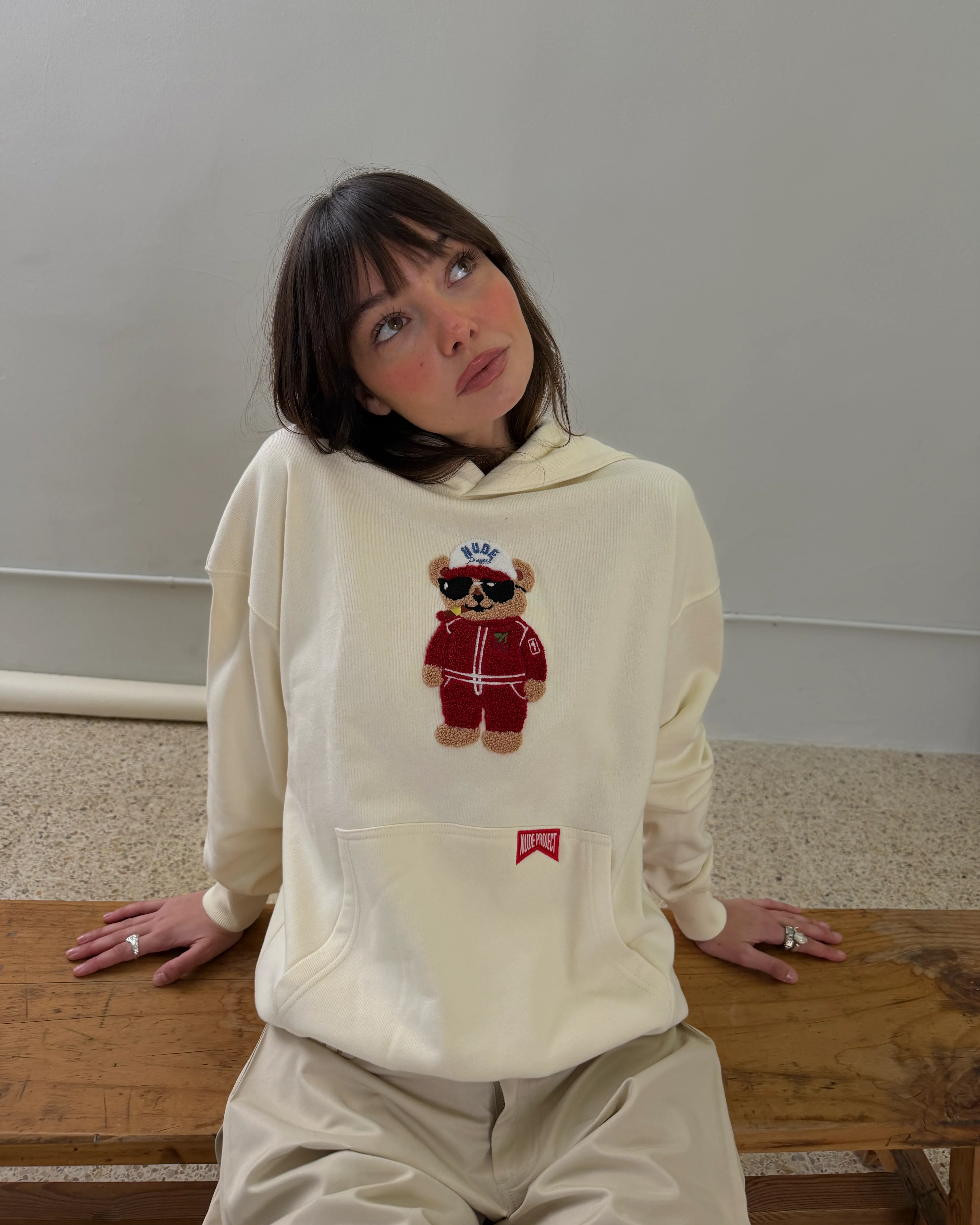 Turbo Ted Hoodie Marshmallow