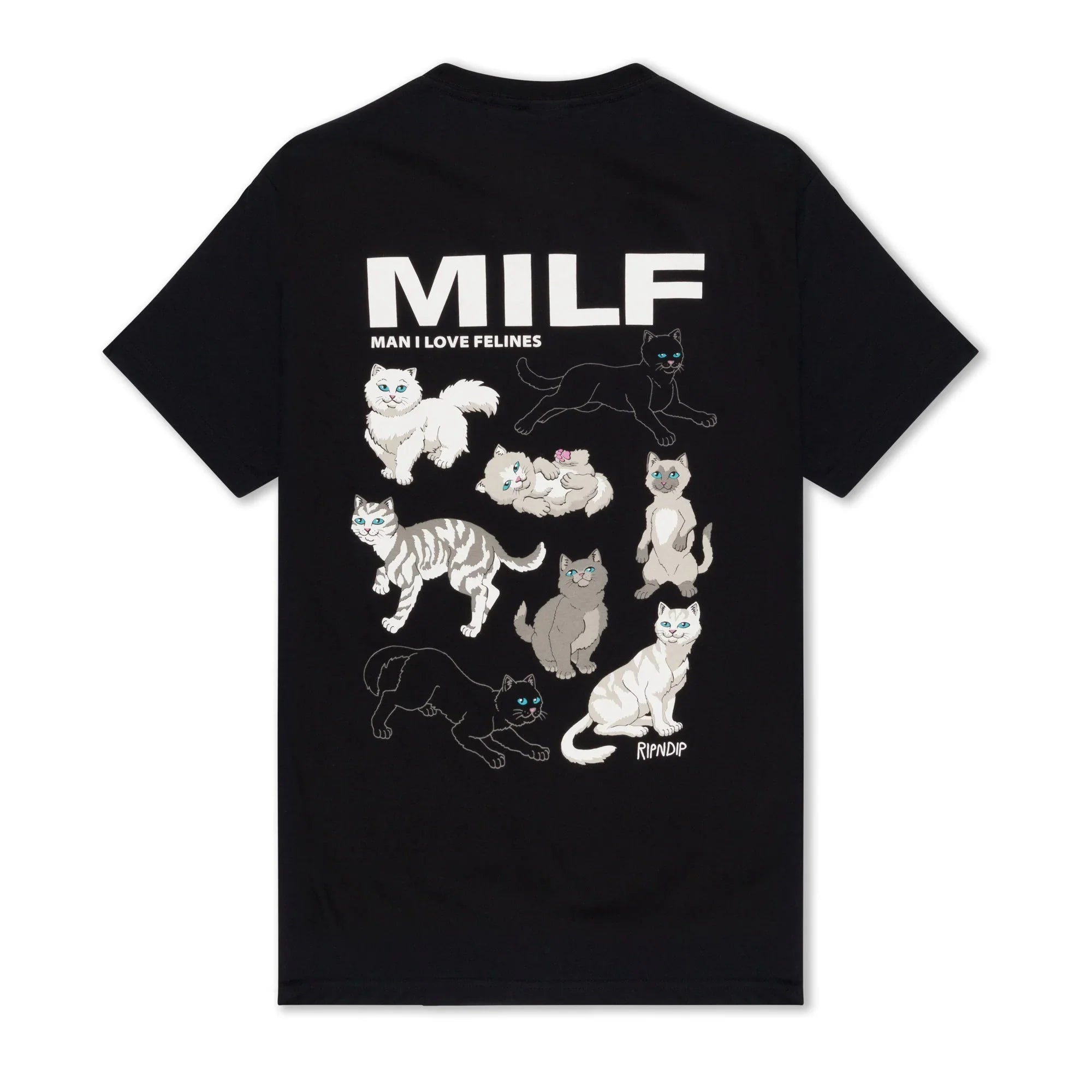 Man I Love Felines Tee (Black) - Preto - Camiseta - Four Street