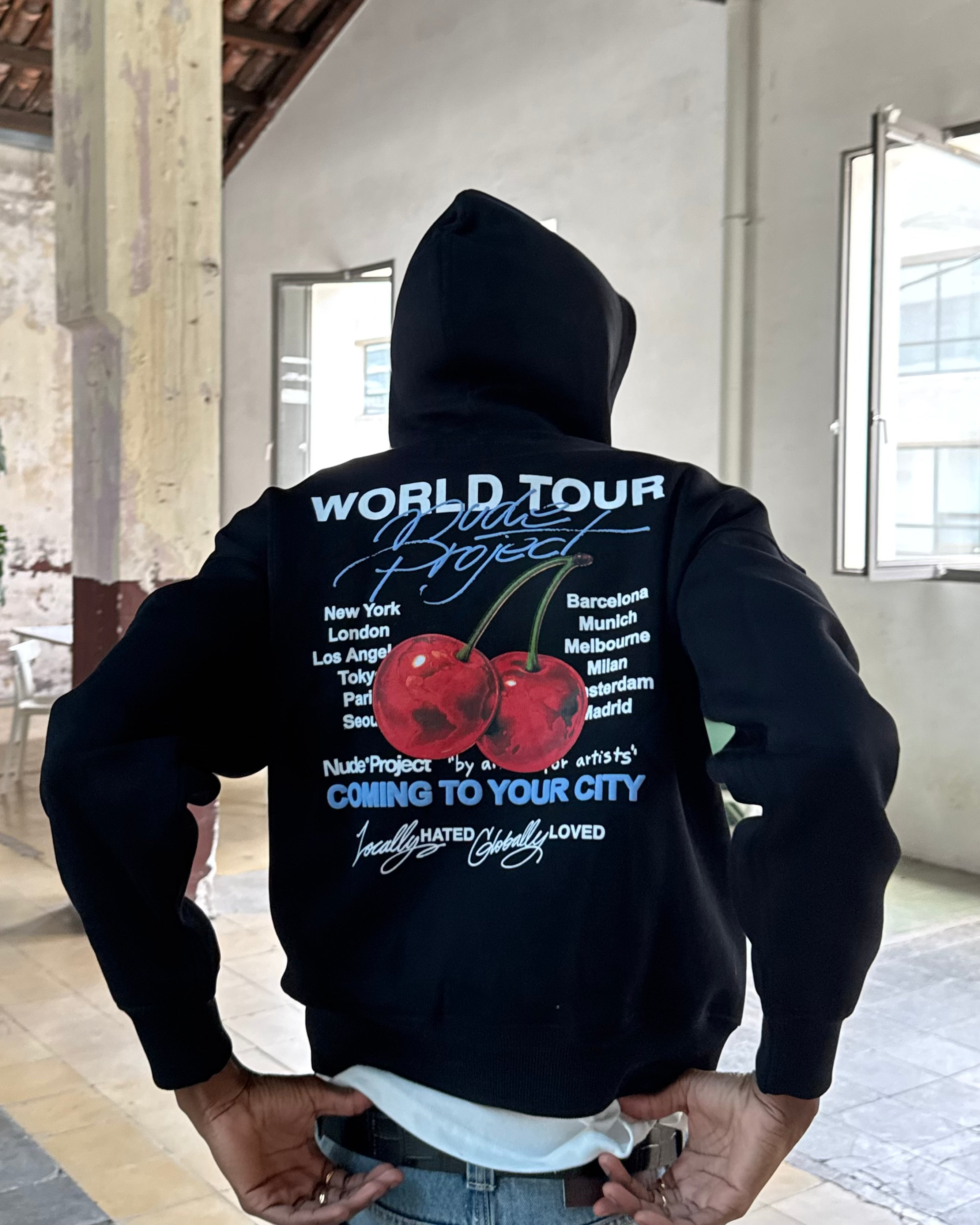 Nude Tour Hoodie Black