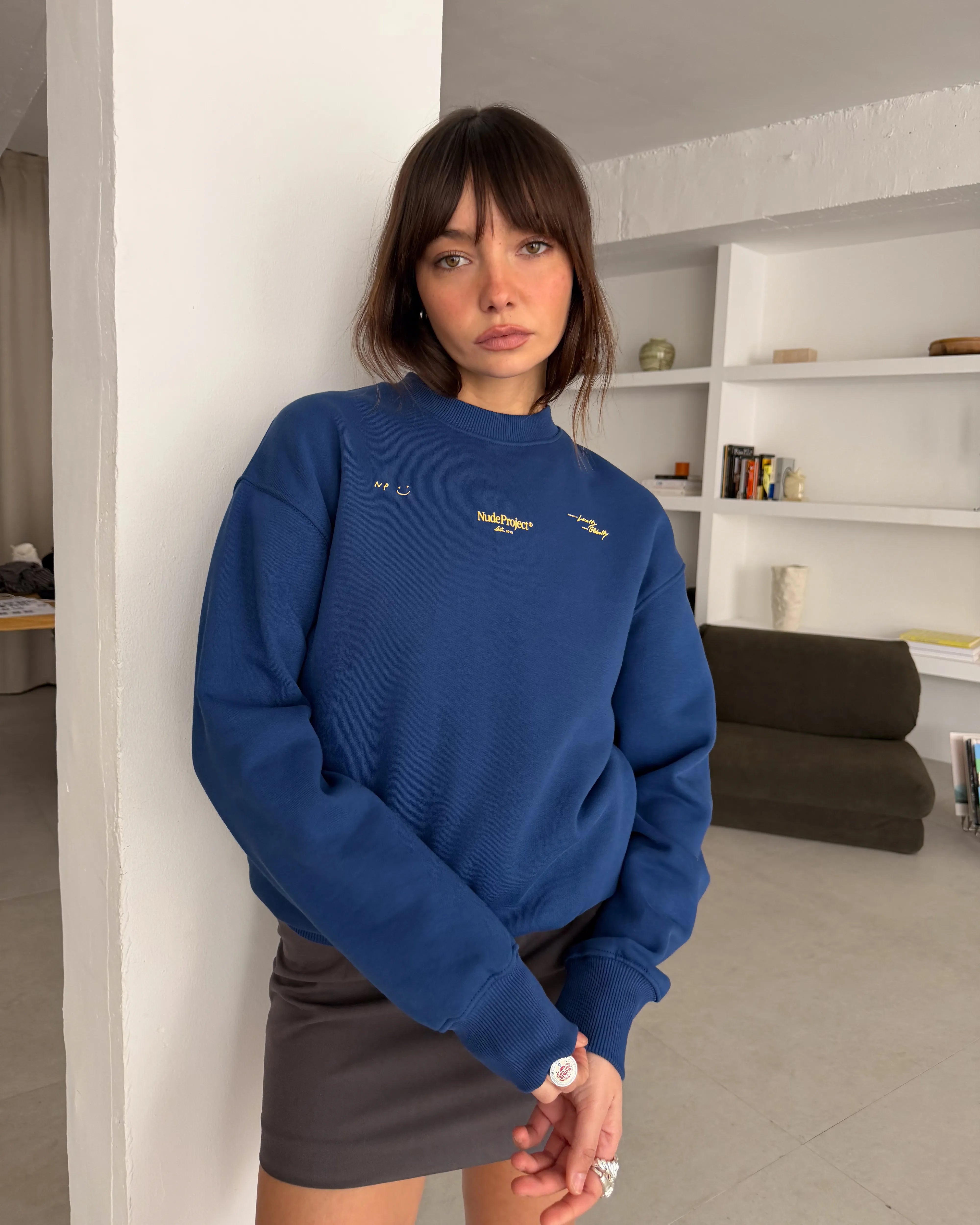 Global Soon Sweatshirt Blue