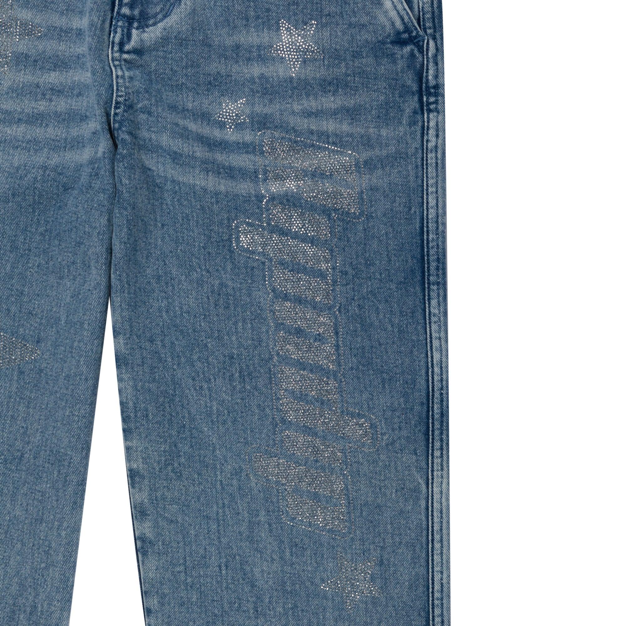 Kawaii Nerm Womens Wide Leg Pants (Medium Wash) - Calça - Four Street