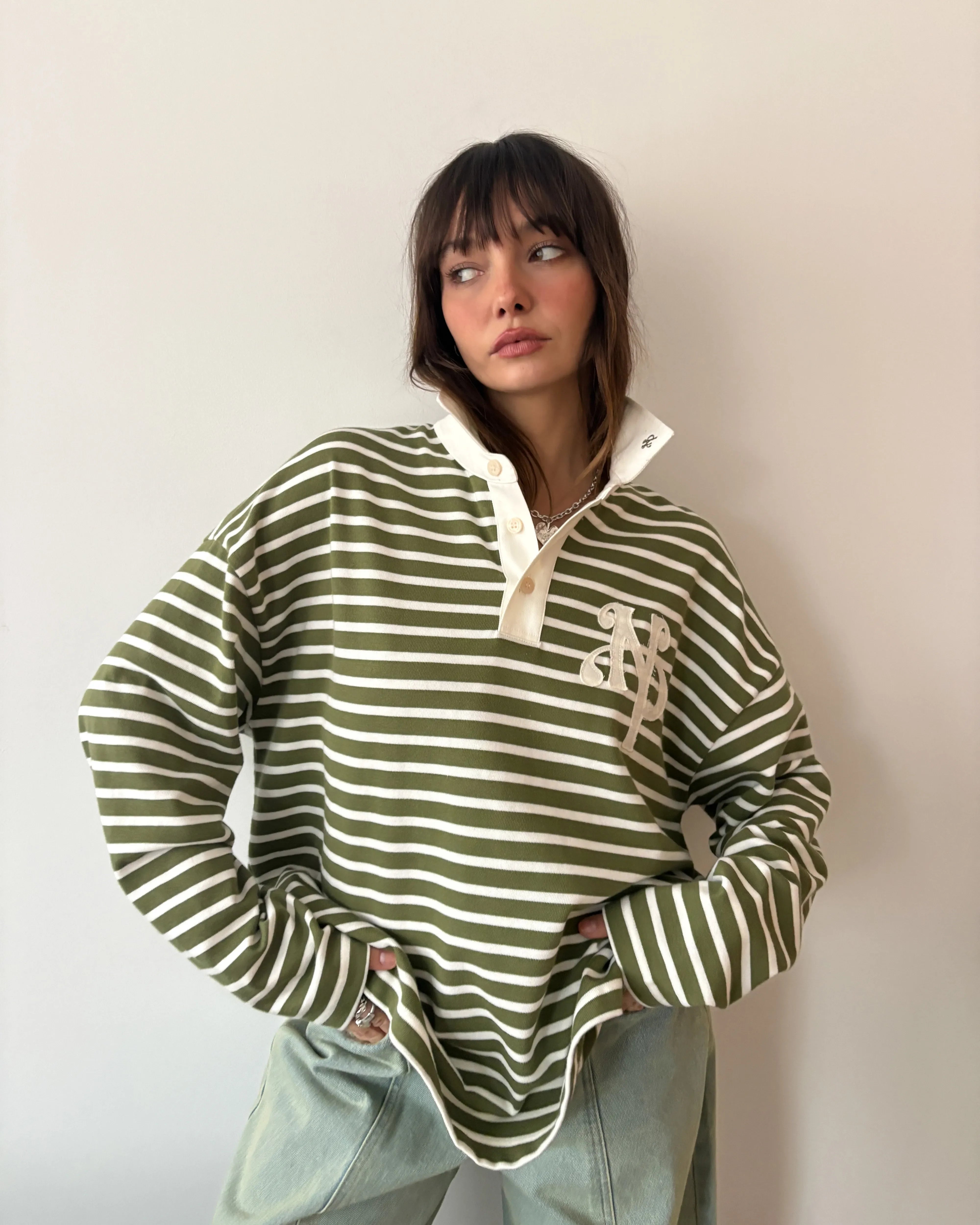 Rayas Polo Green