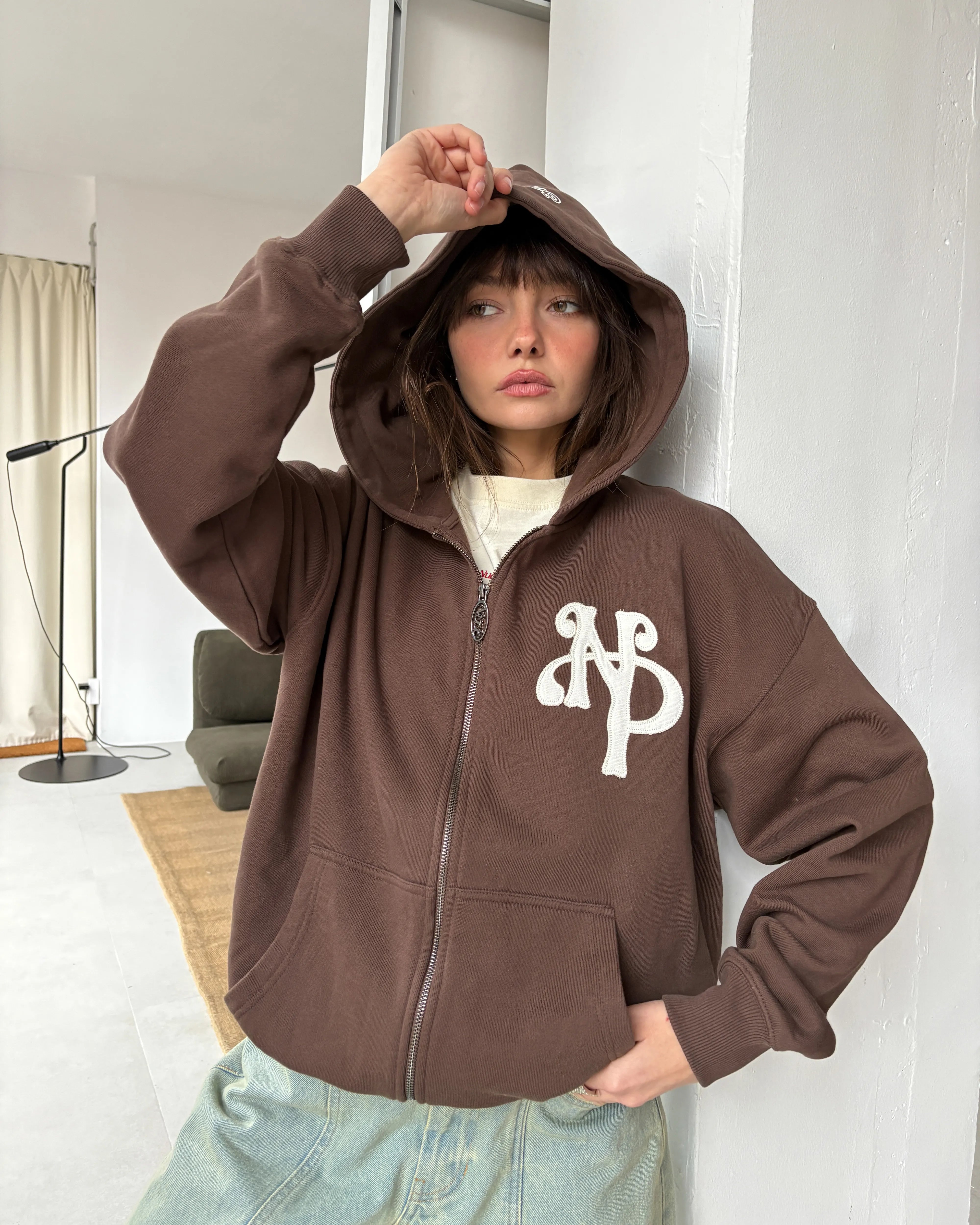 Kill Bill Zip-Up Hoodie Brown