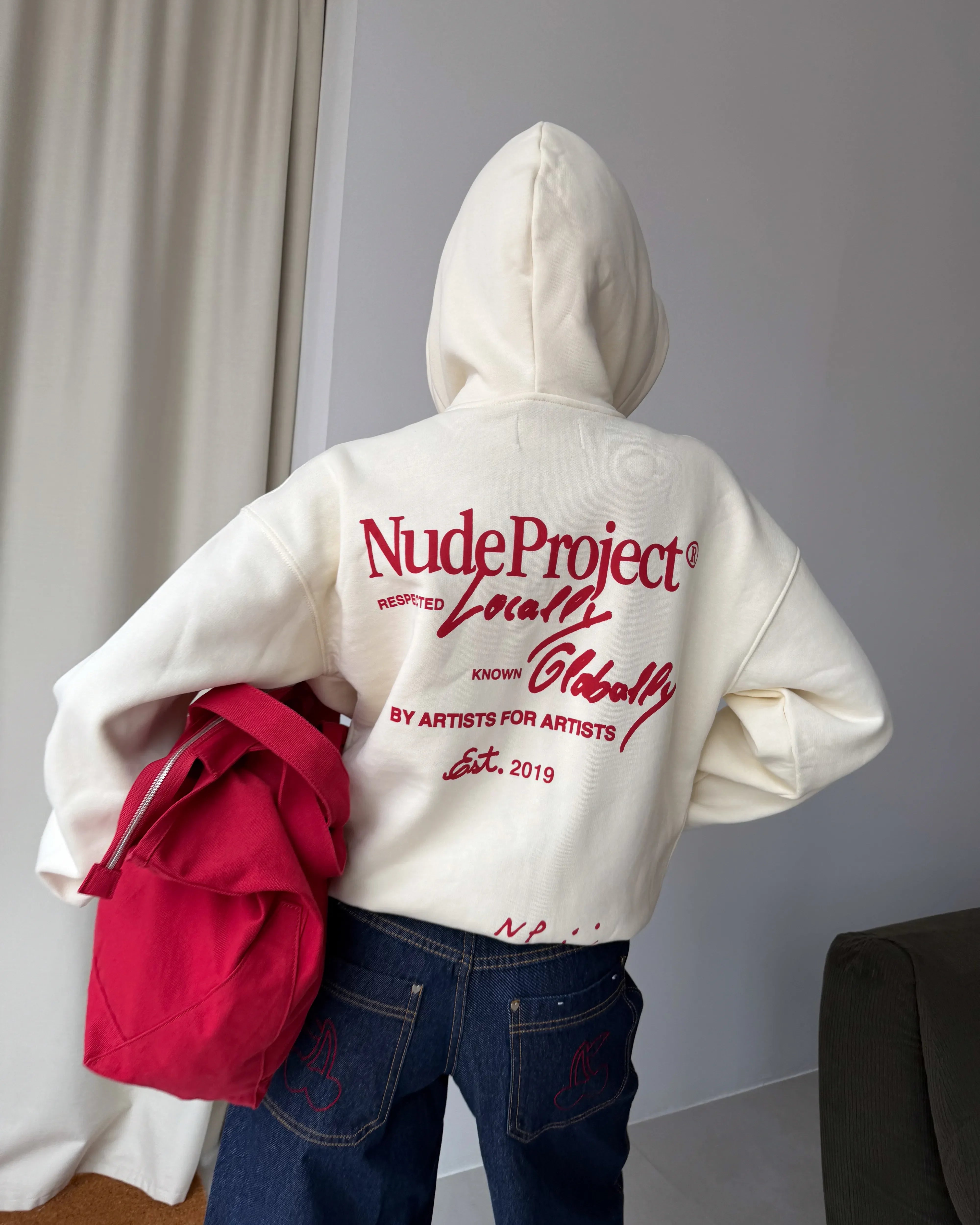 Global Soon Zip-Up Hoodie Marshmallow