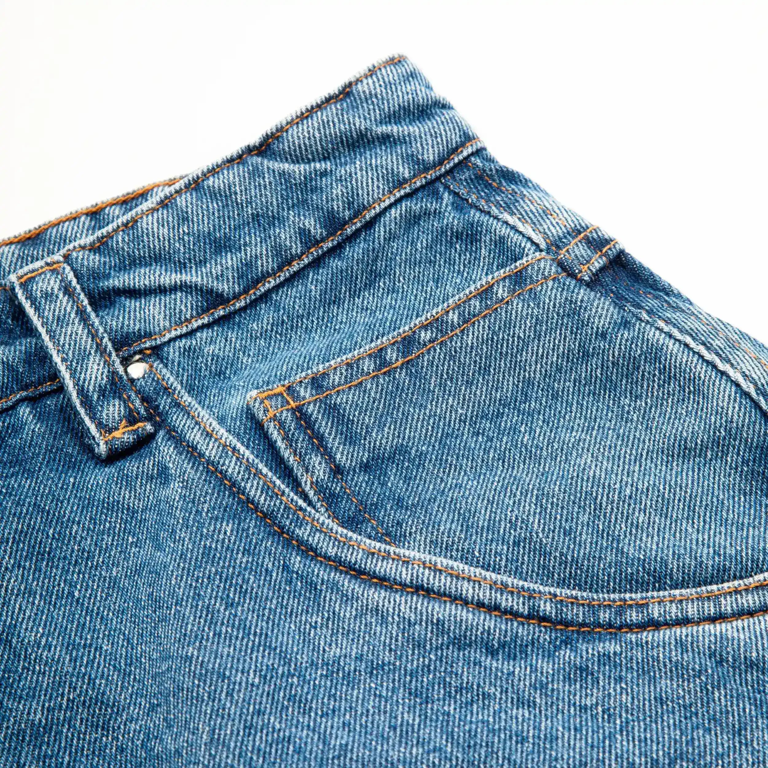 Jeans Pants Logo Line Blue - Four Street