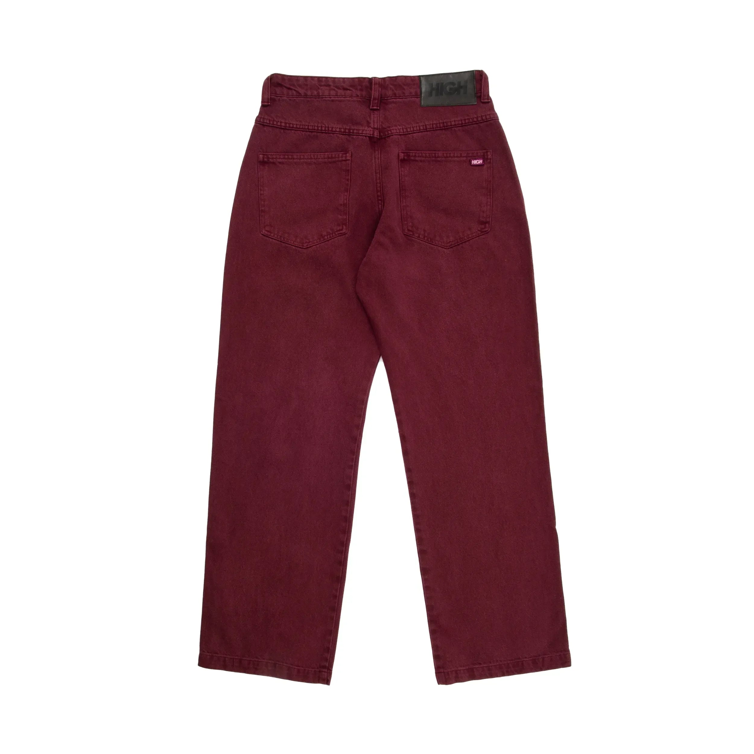 Jeans Pants Logo Line Wine - Four Street