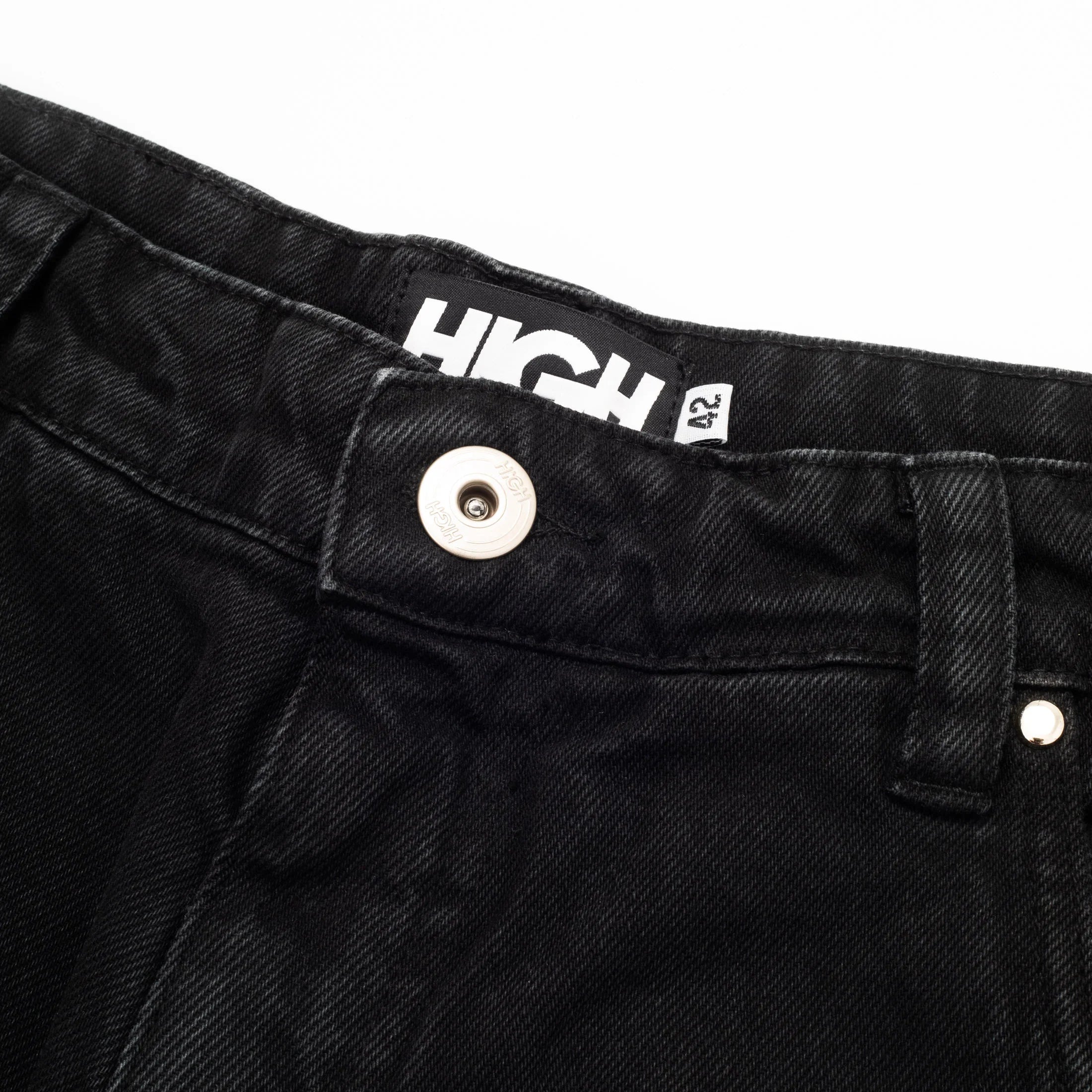 Jeans Pants Logo Line Black - Four Street