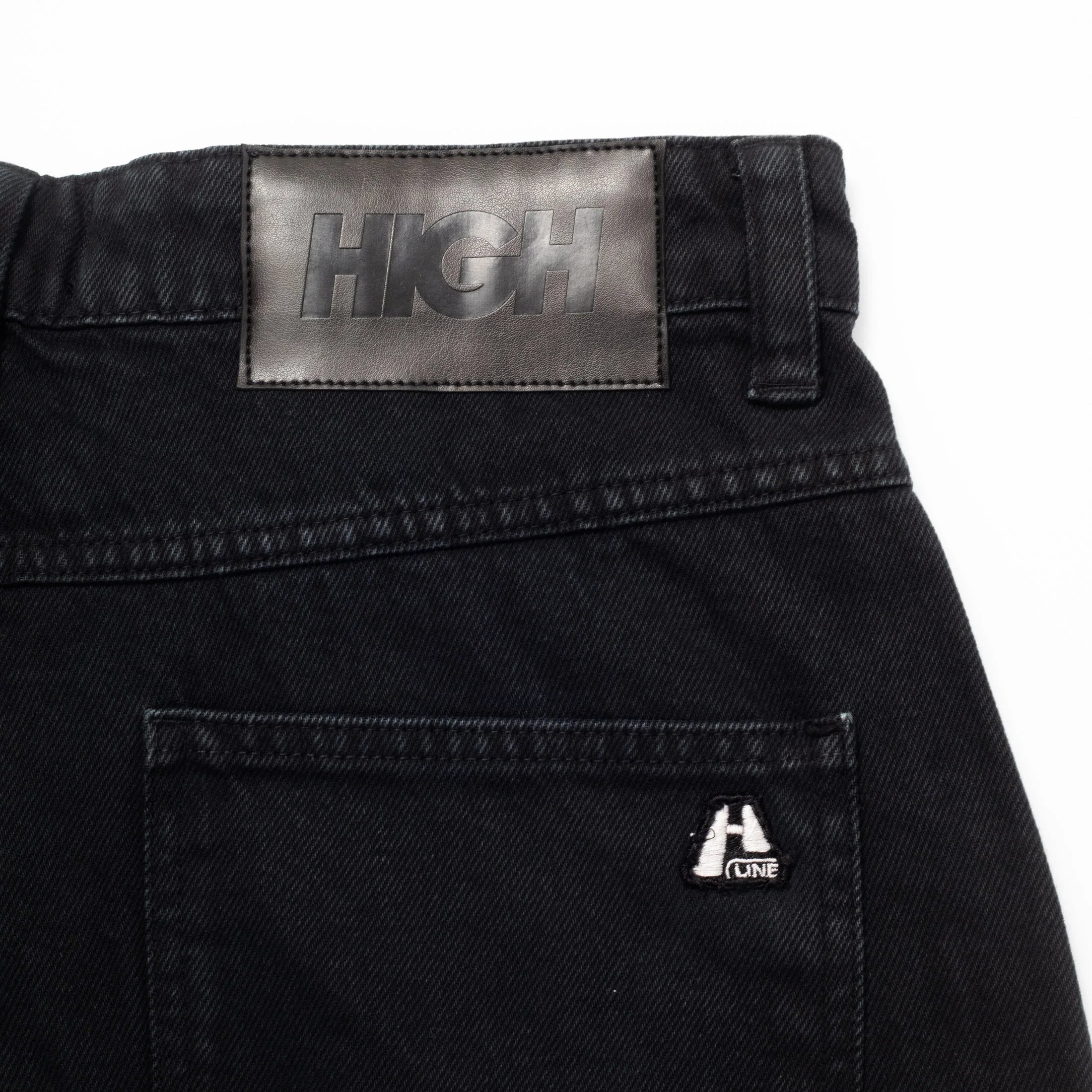 Jeans Pants Logo Line Black - Four Street