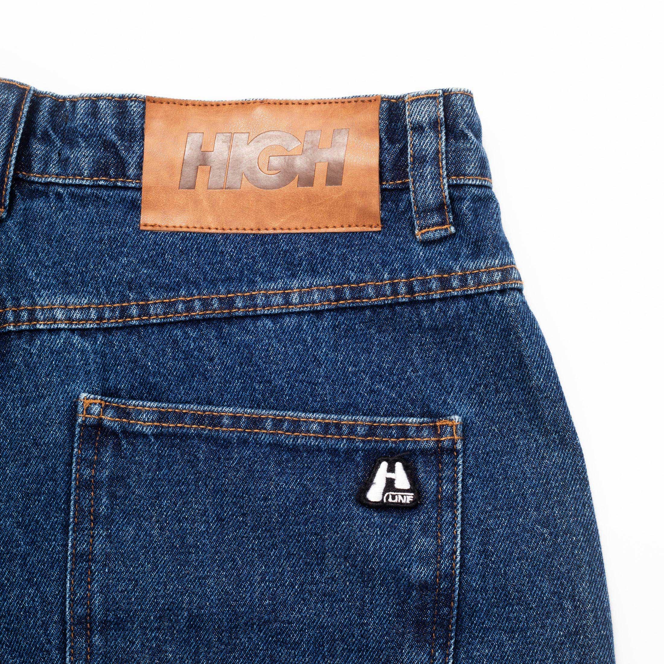 Jeans Pants Logo Line Blue - Four Street