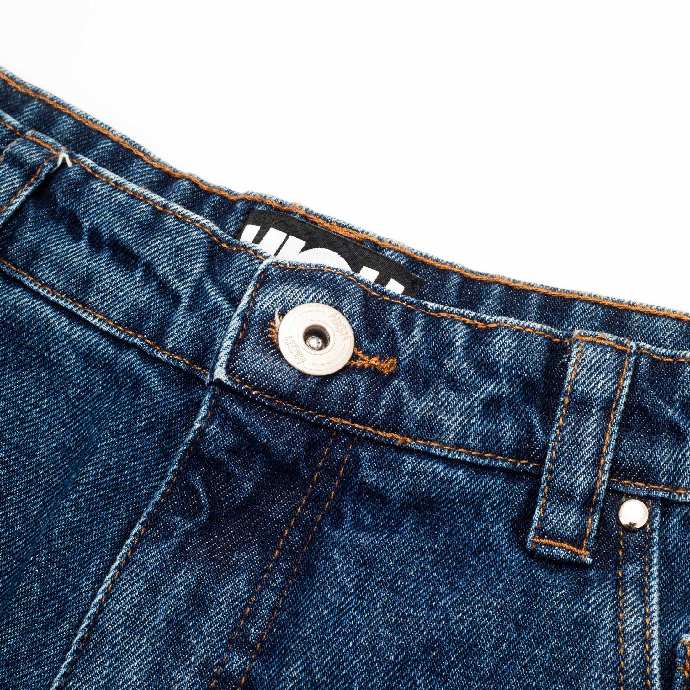 Jeans Pants Logo Line Blue - Four Street