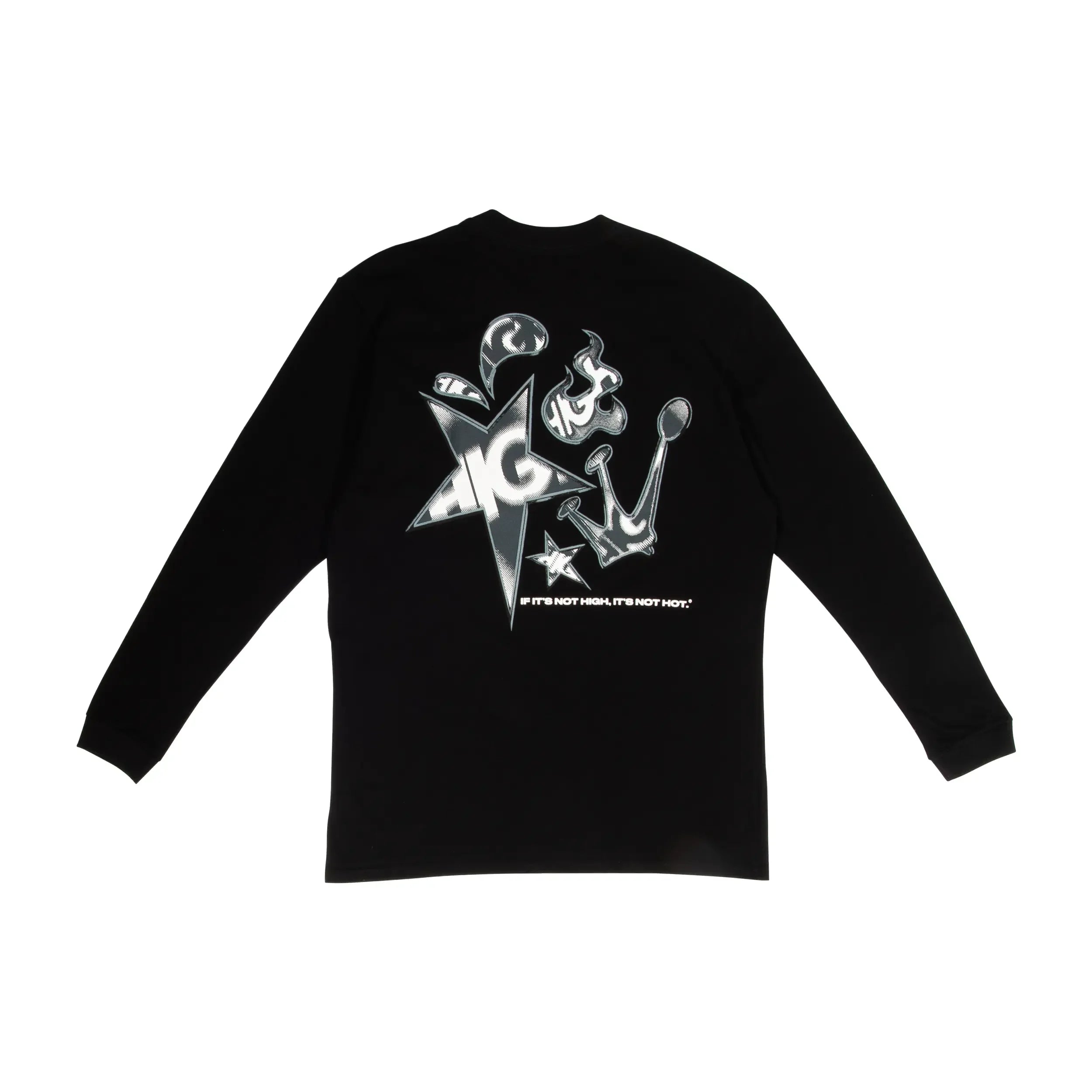 Longsleeve Stars Black - Four Street