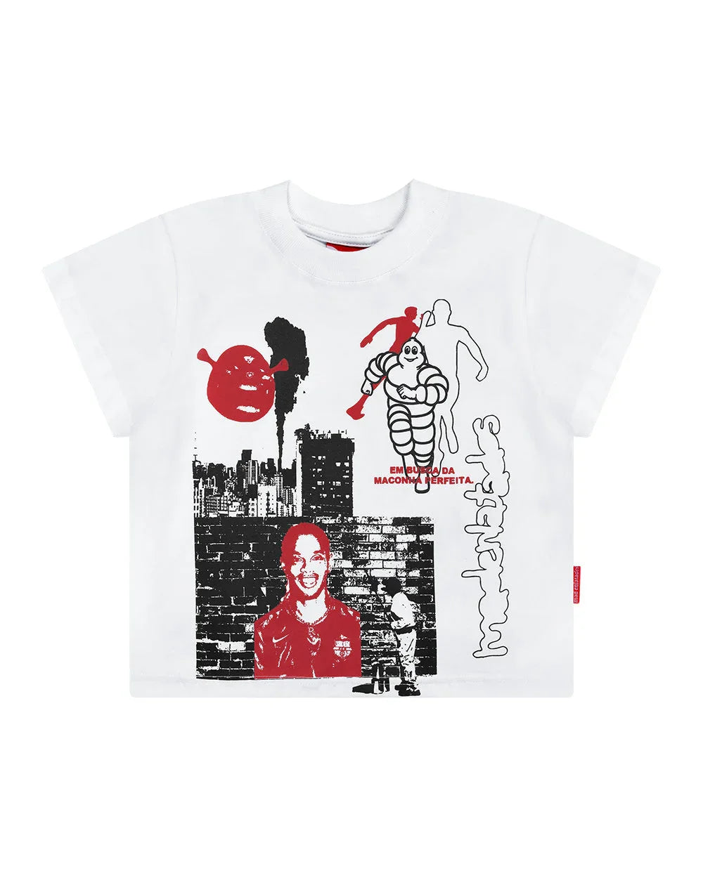 BABY TEE CIDADE MALUCA OFF WHITE - Four Street