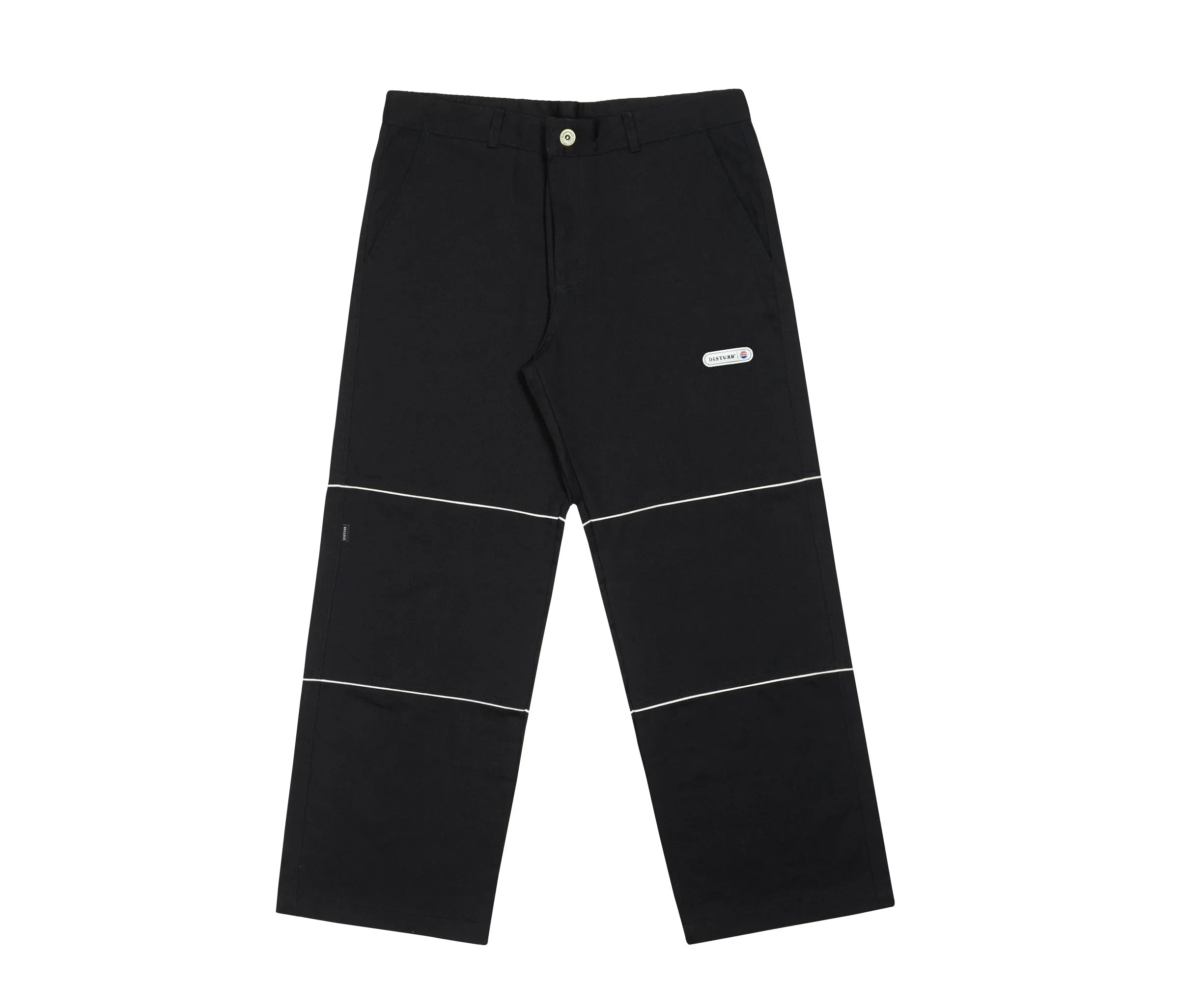 Minimal Twill Pants in Black - Four Street