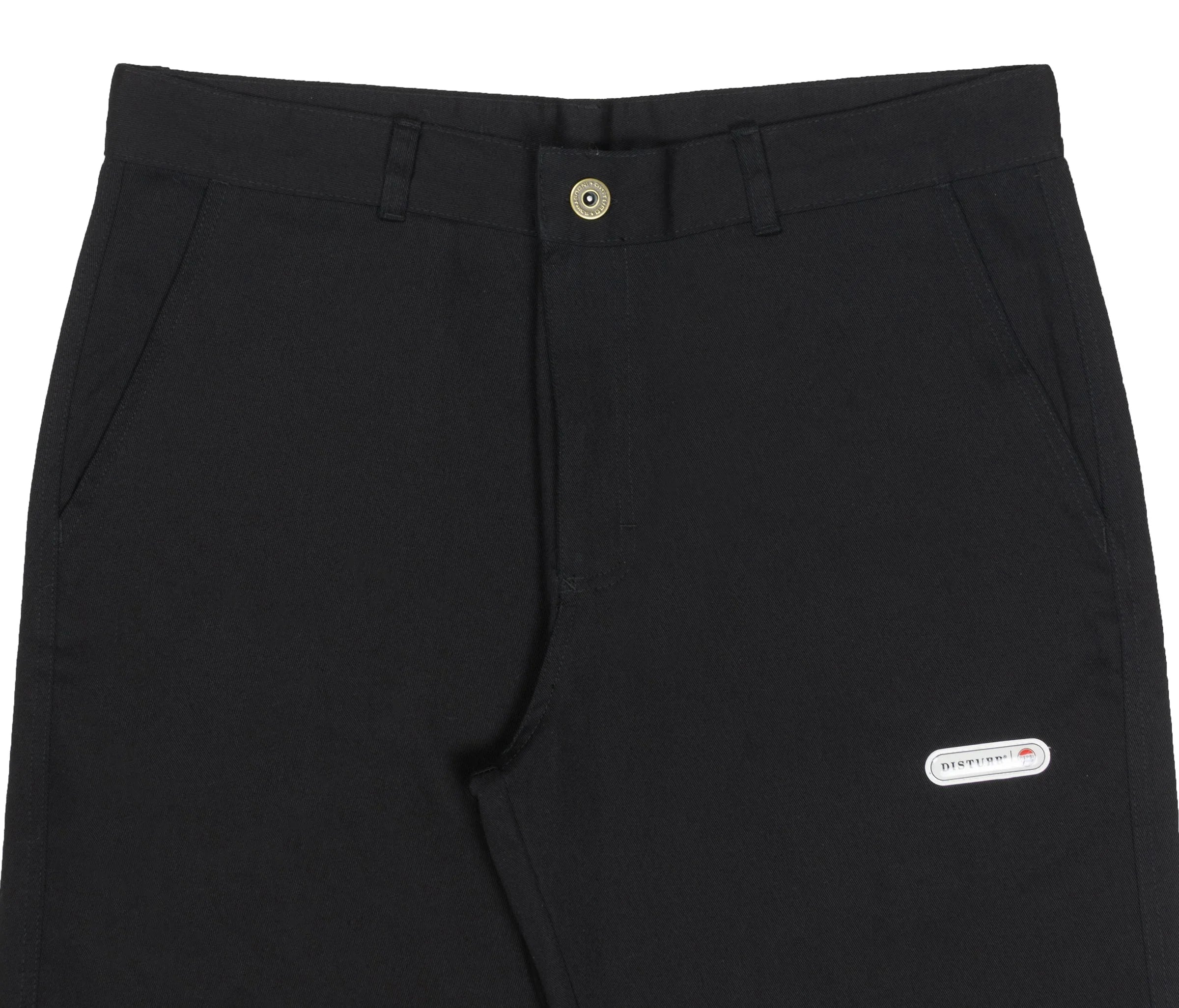 Minimal Twill Pants in Black - Four Street