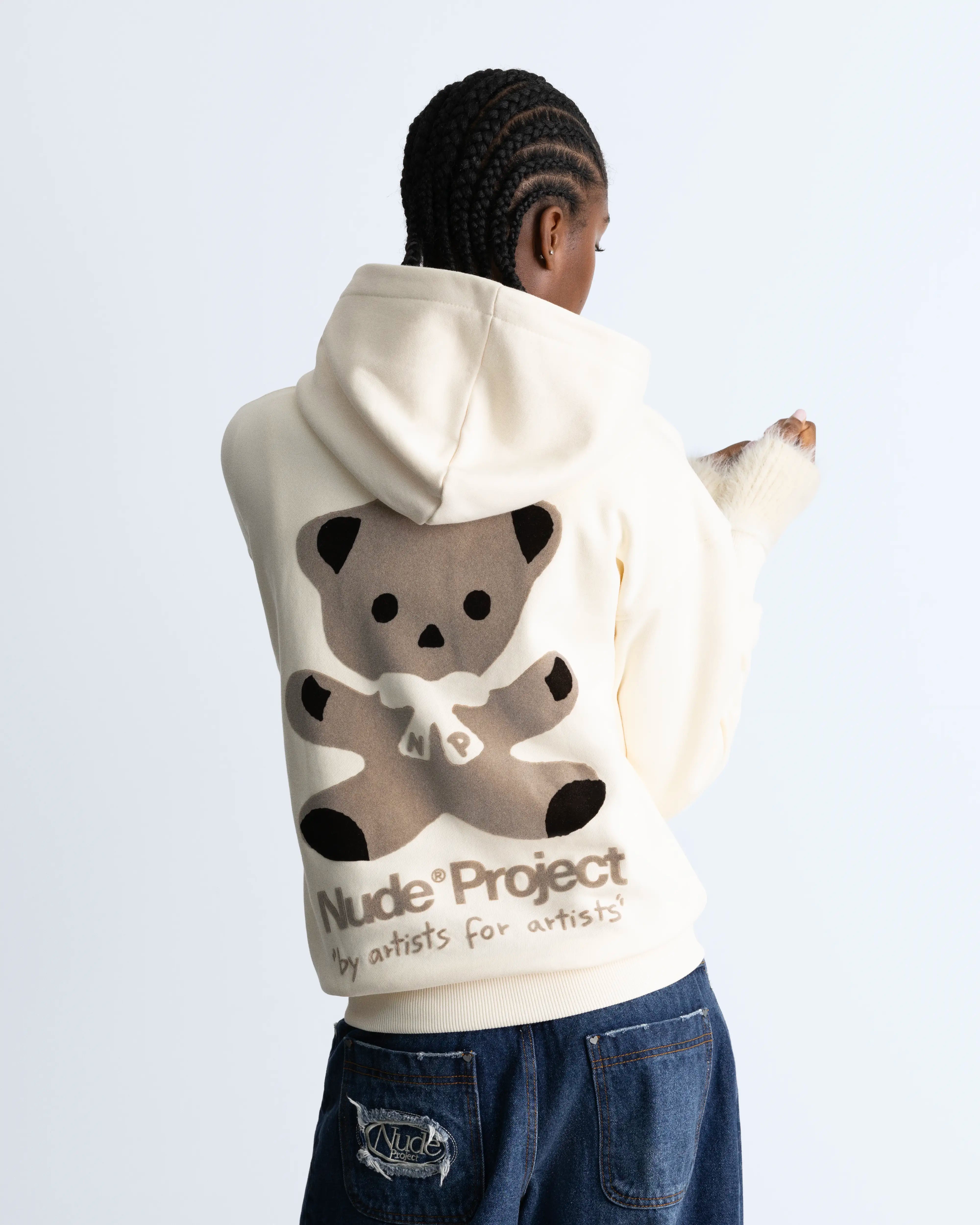 Sudadera Bear Blanco Crema