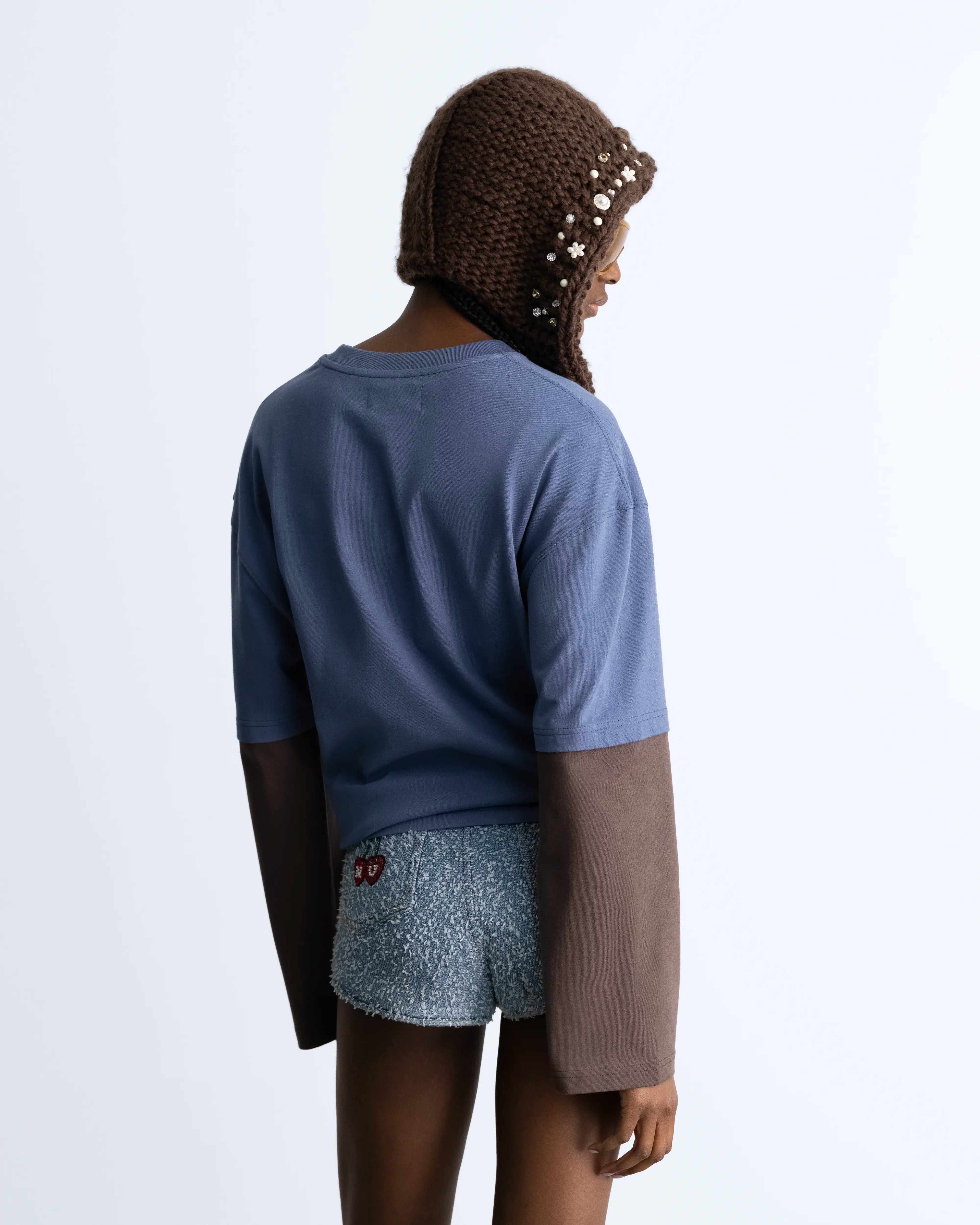 Hanami Long-Sleeve Tee Blue