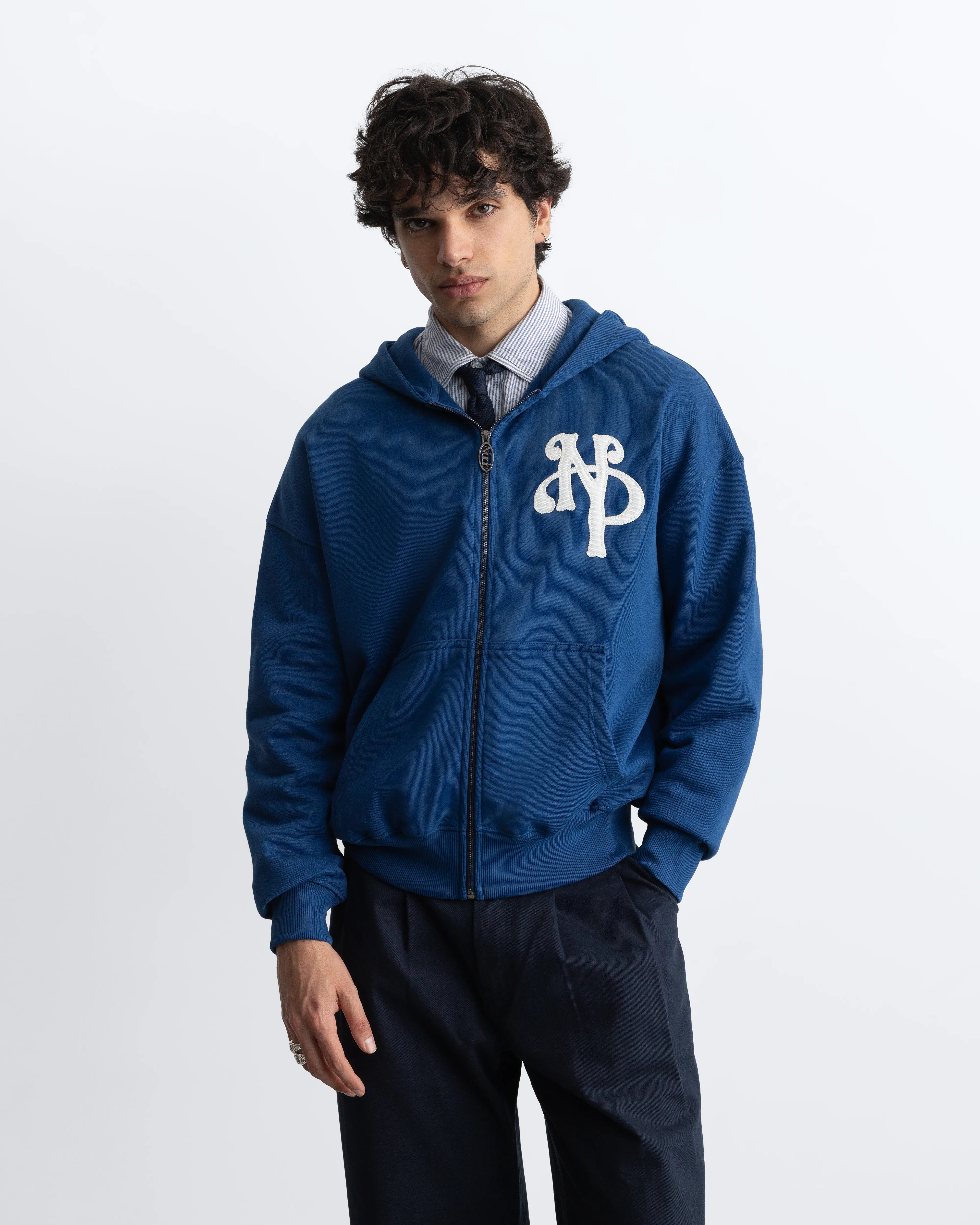 Kill Bill Zip-Up Hoodie Blue