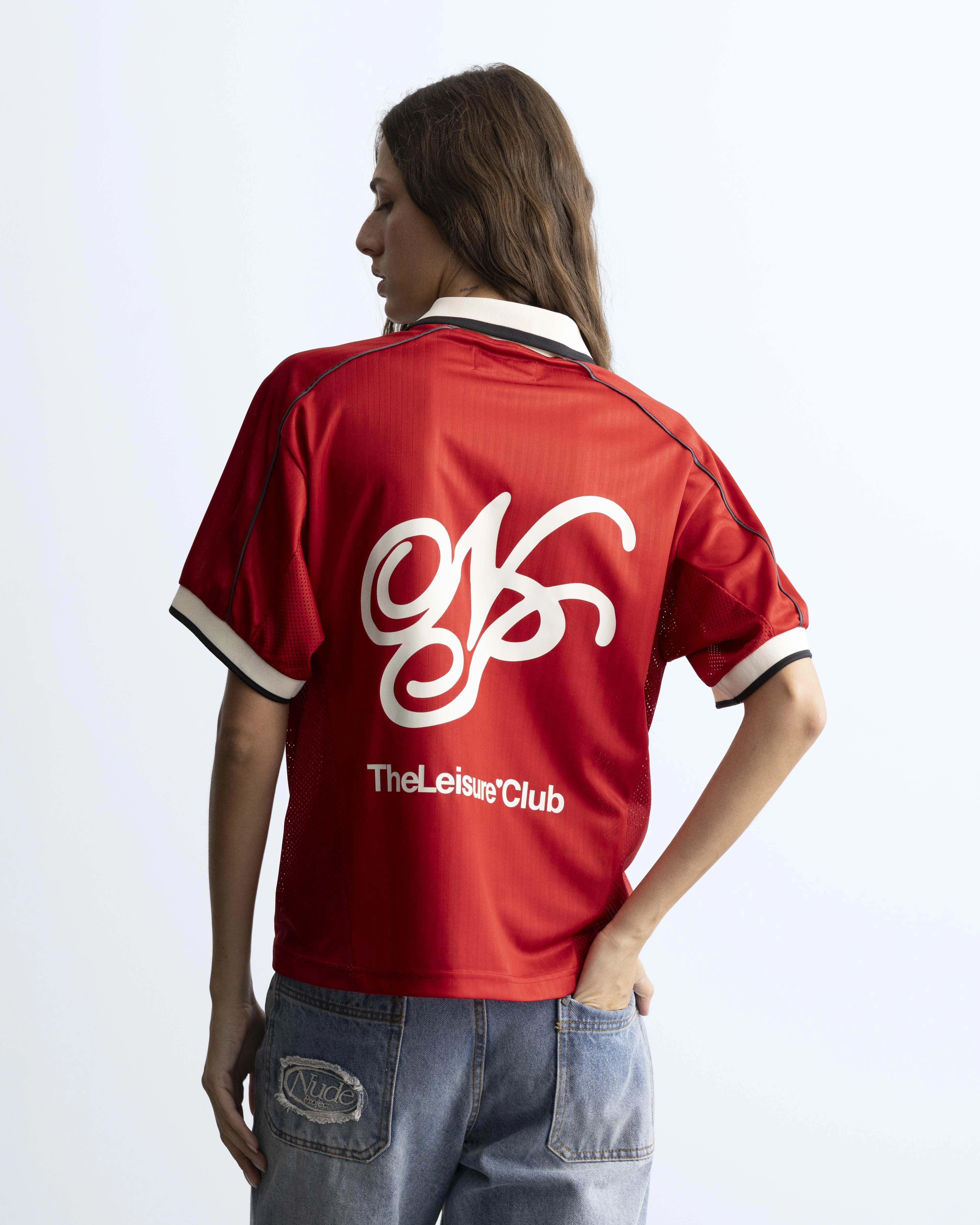 Basic Football Tee Red
