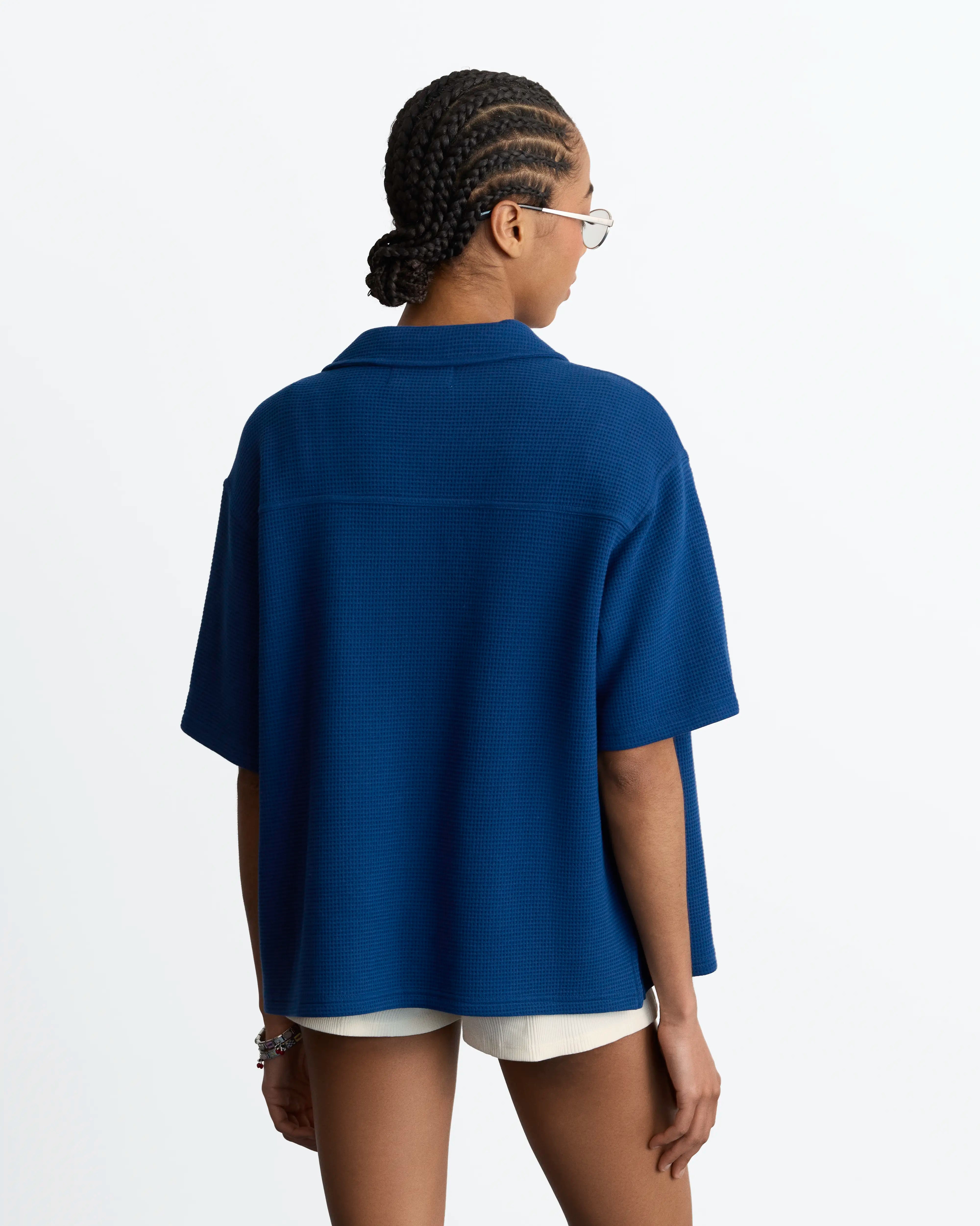 Montecarlo Waffle Shirt Navy