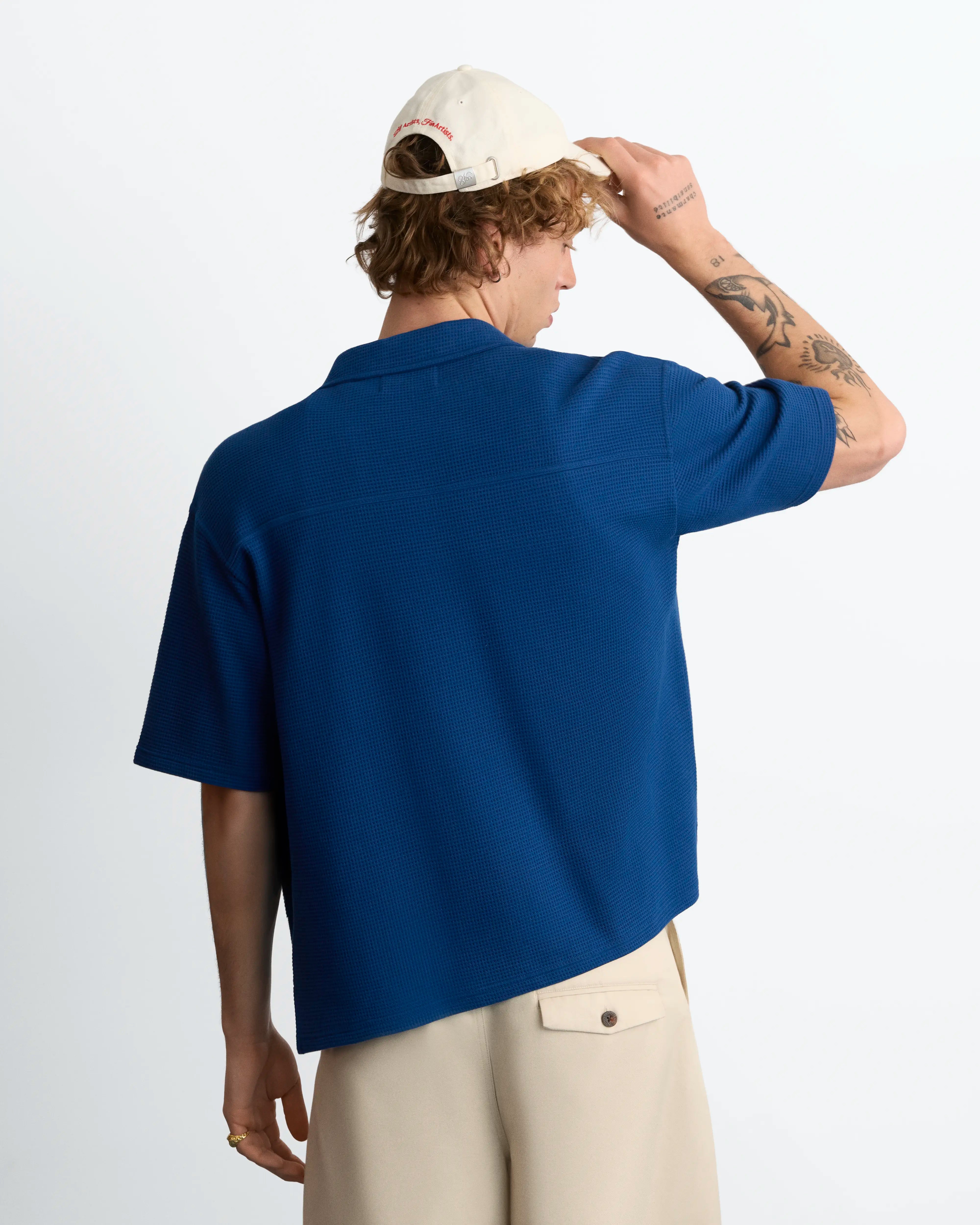 Montecarlo Waffle Shirt Navy