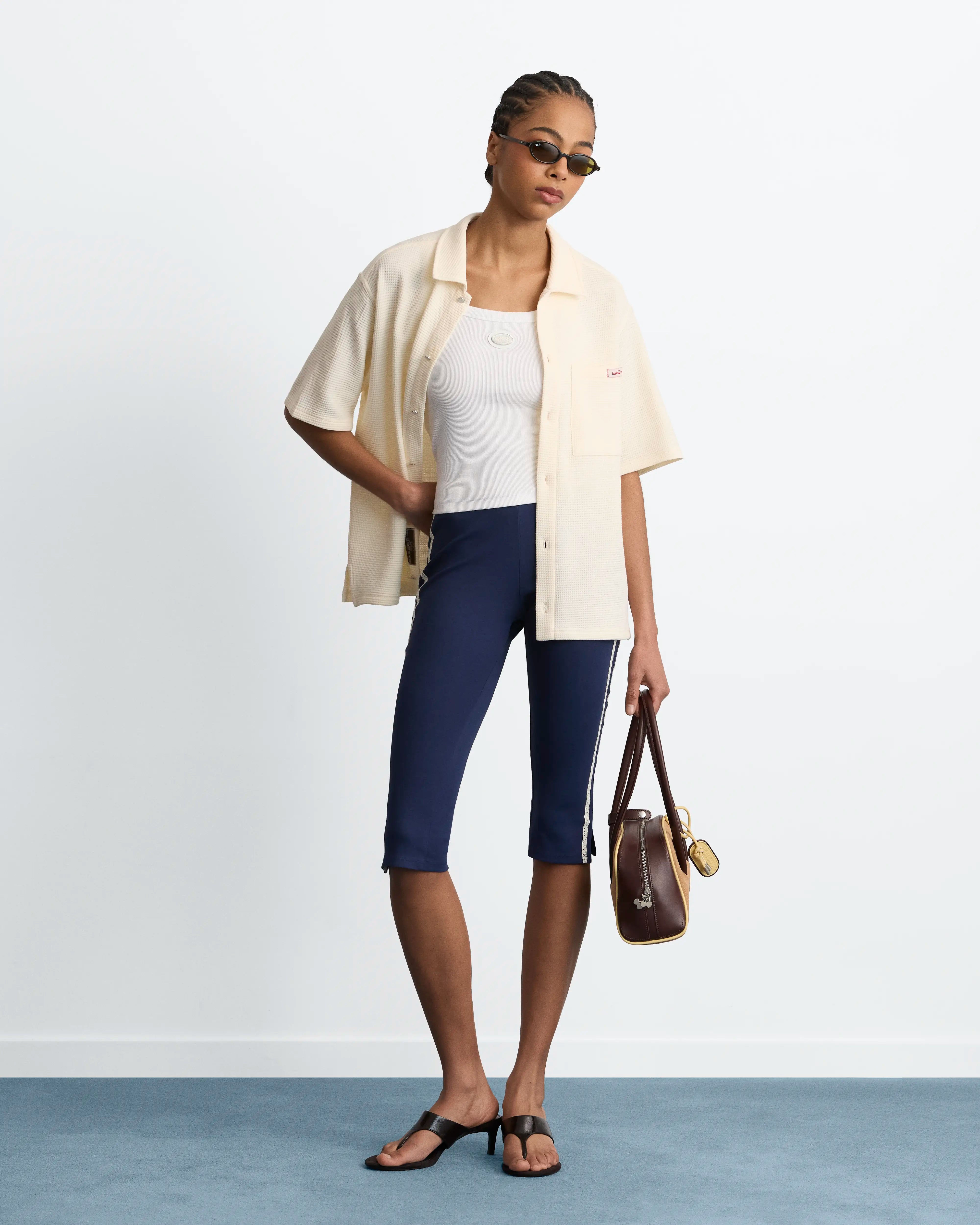 Montecarlo Waffle Shirt Ivory