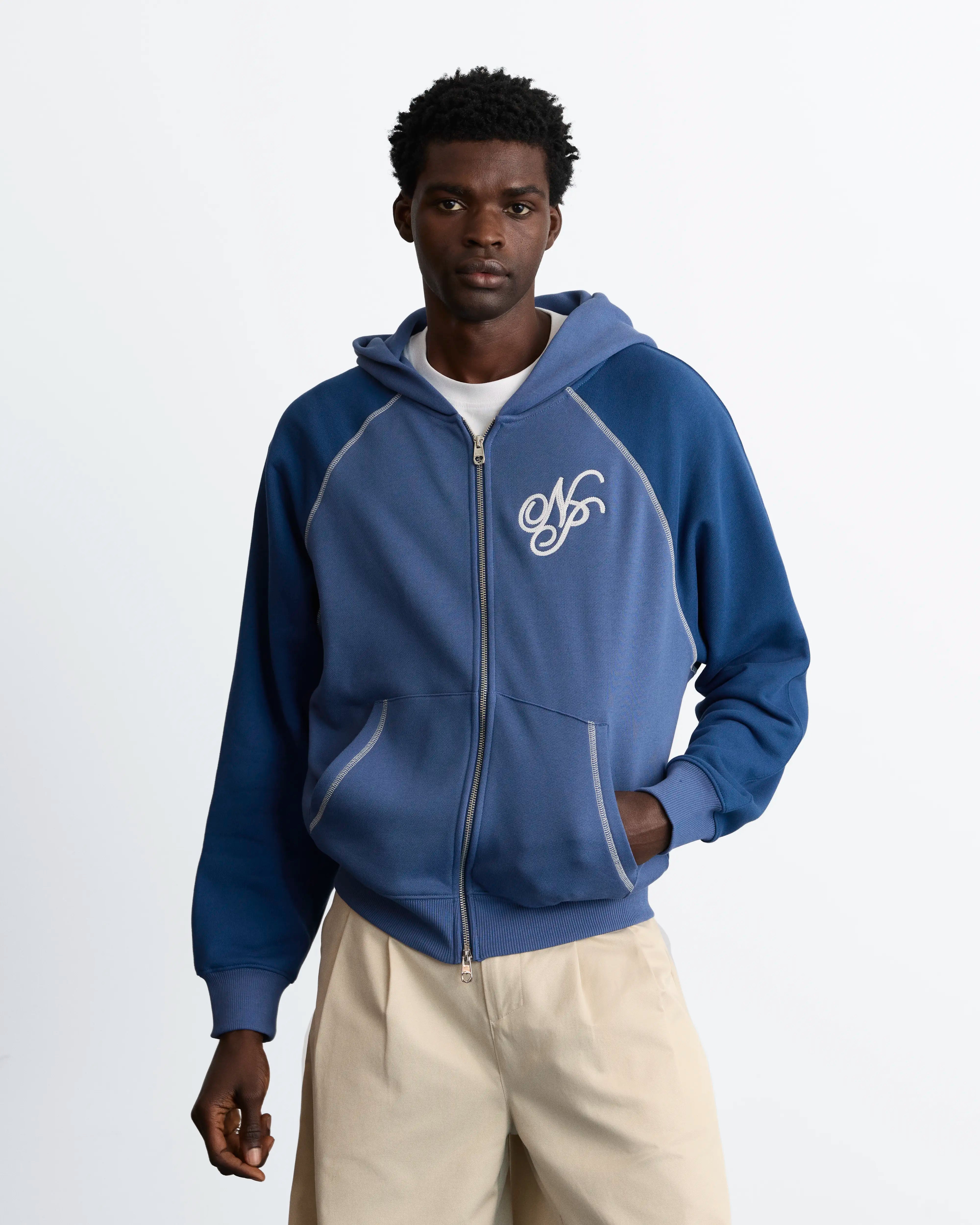 Team Zip-Up Hoodie Navy