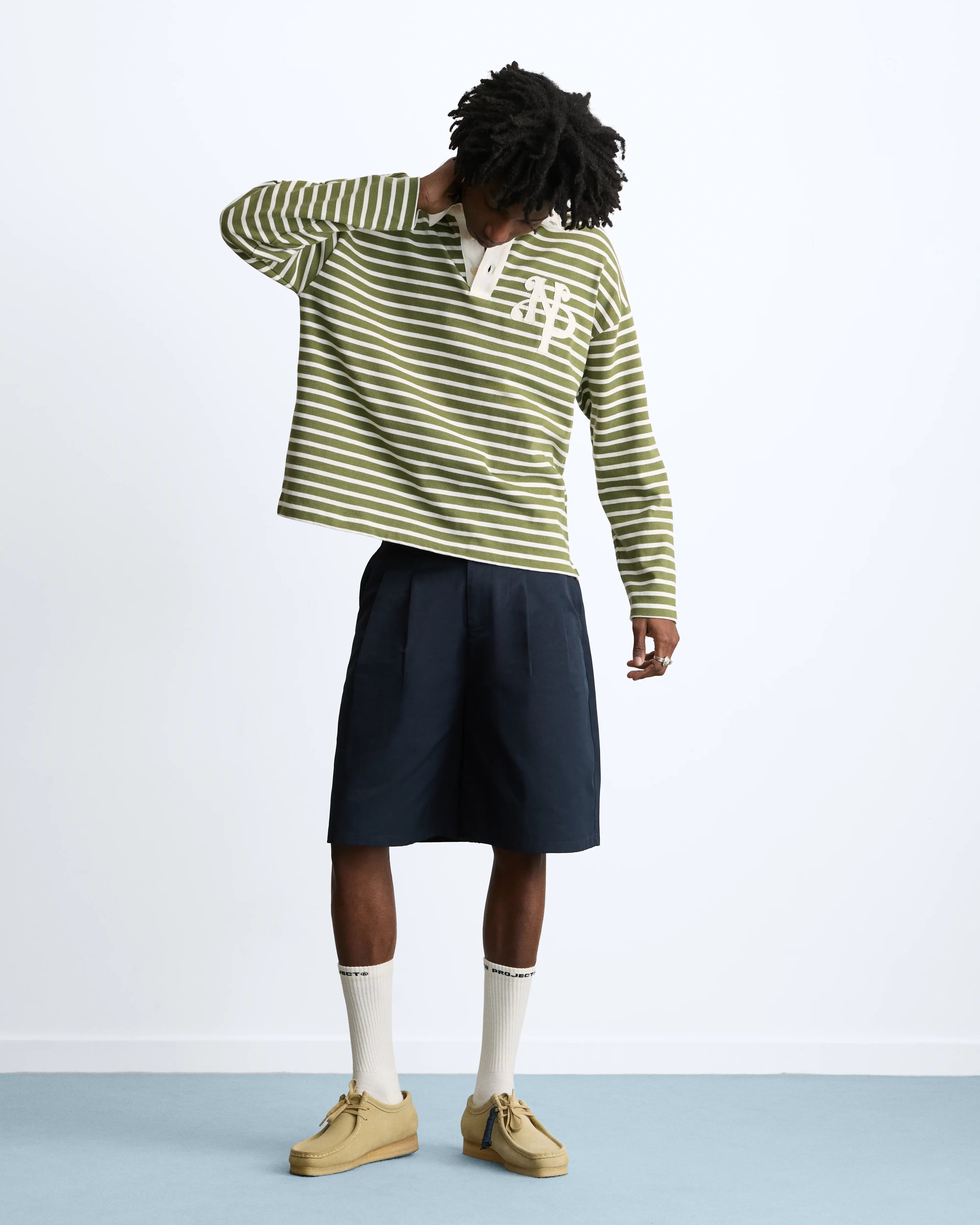 Rayas Polo Green