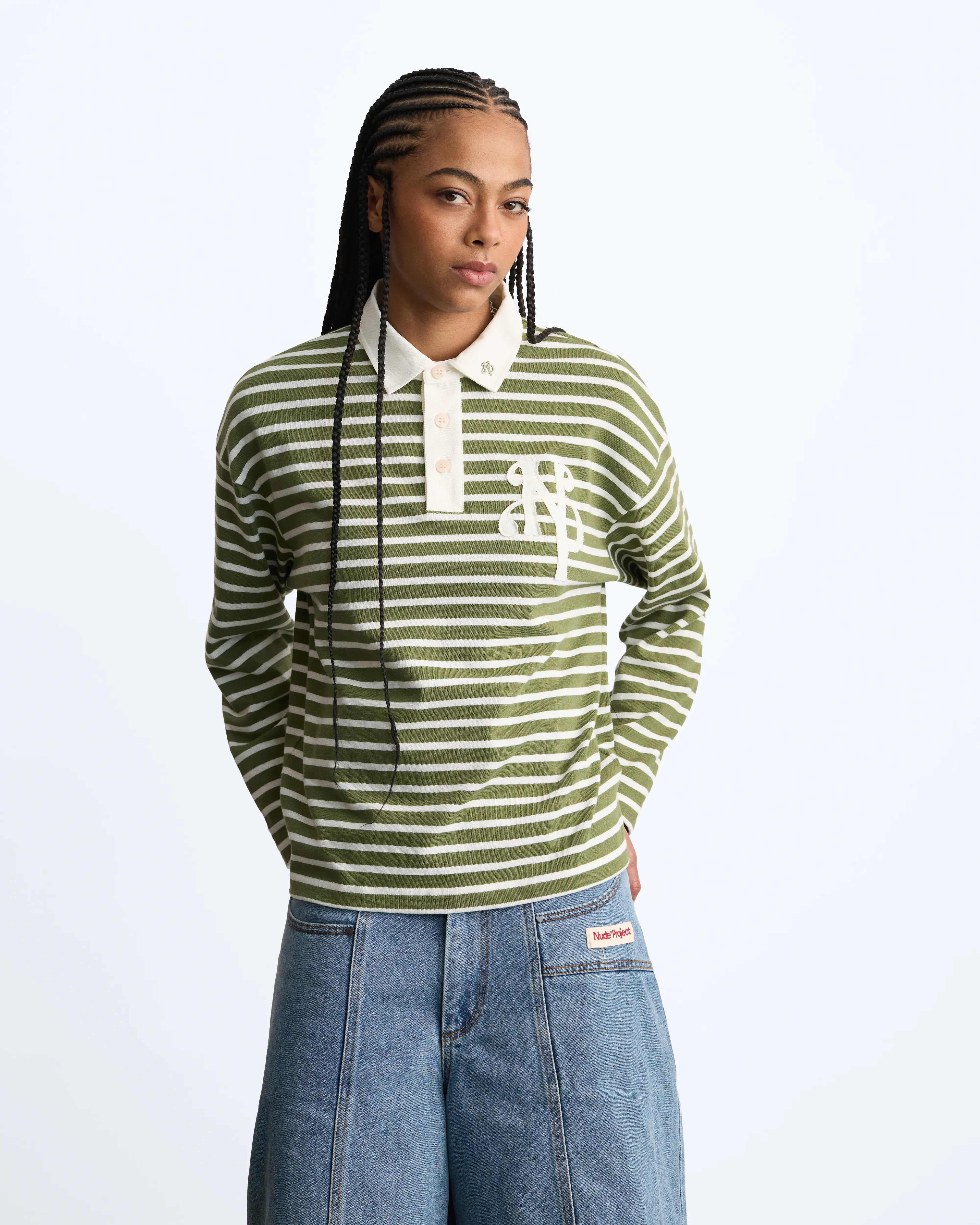 Rayas Polo Green