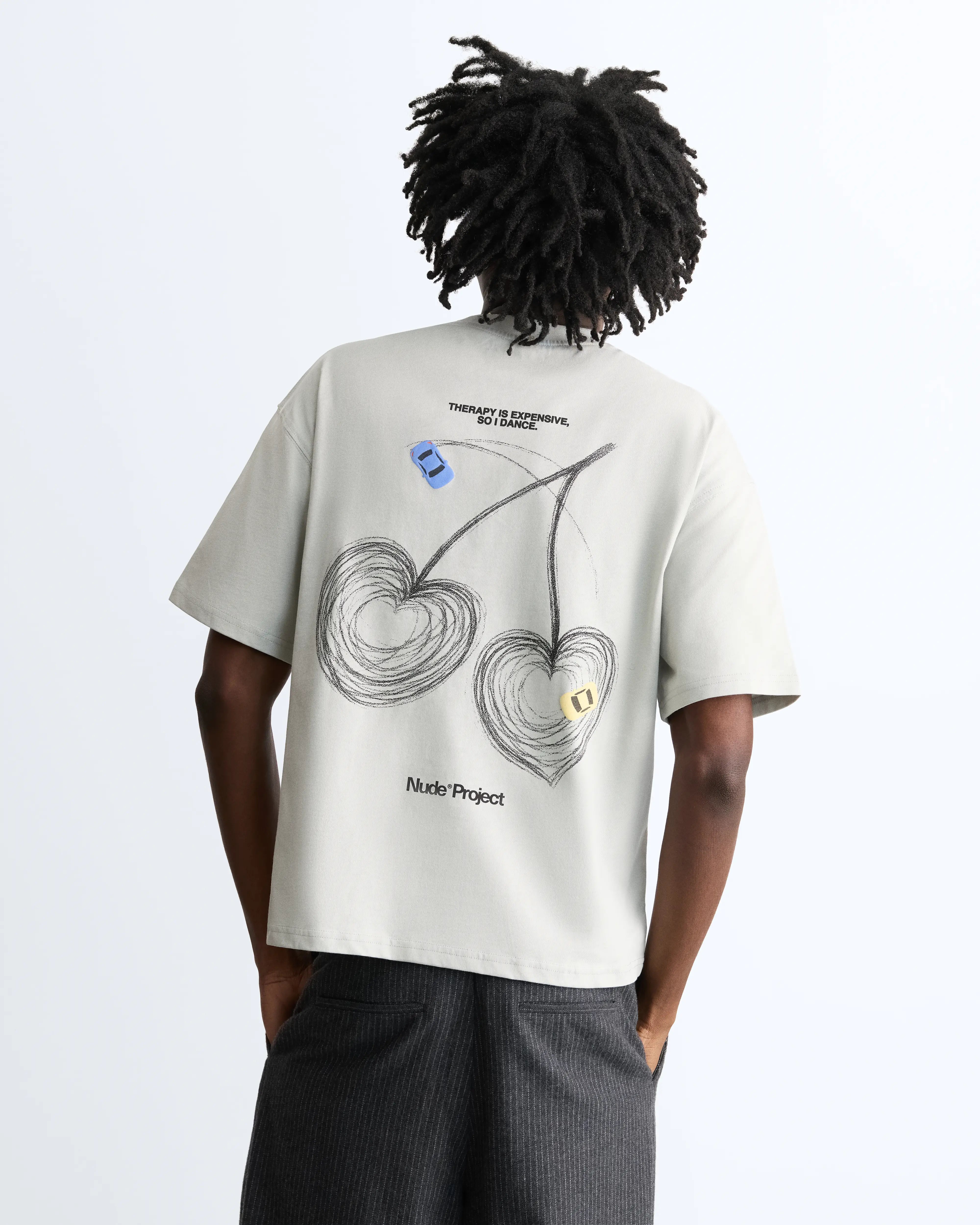 Racing Line Tee Grey