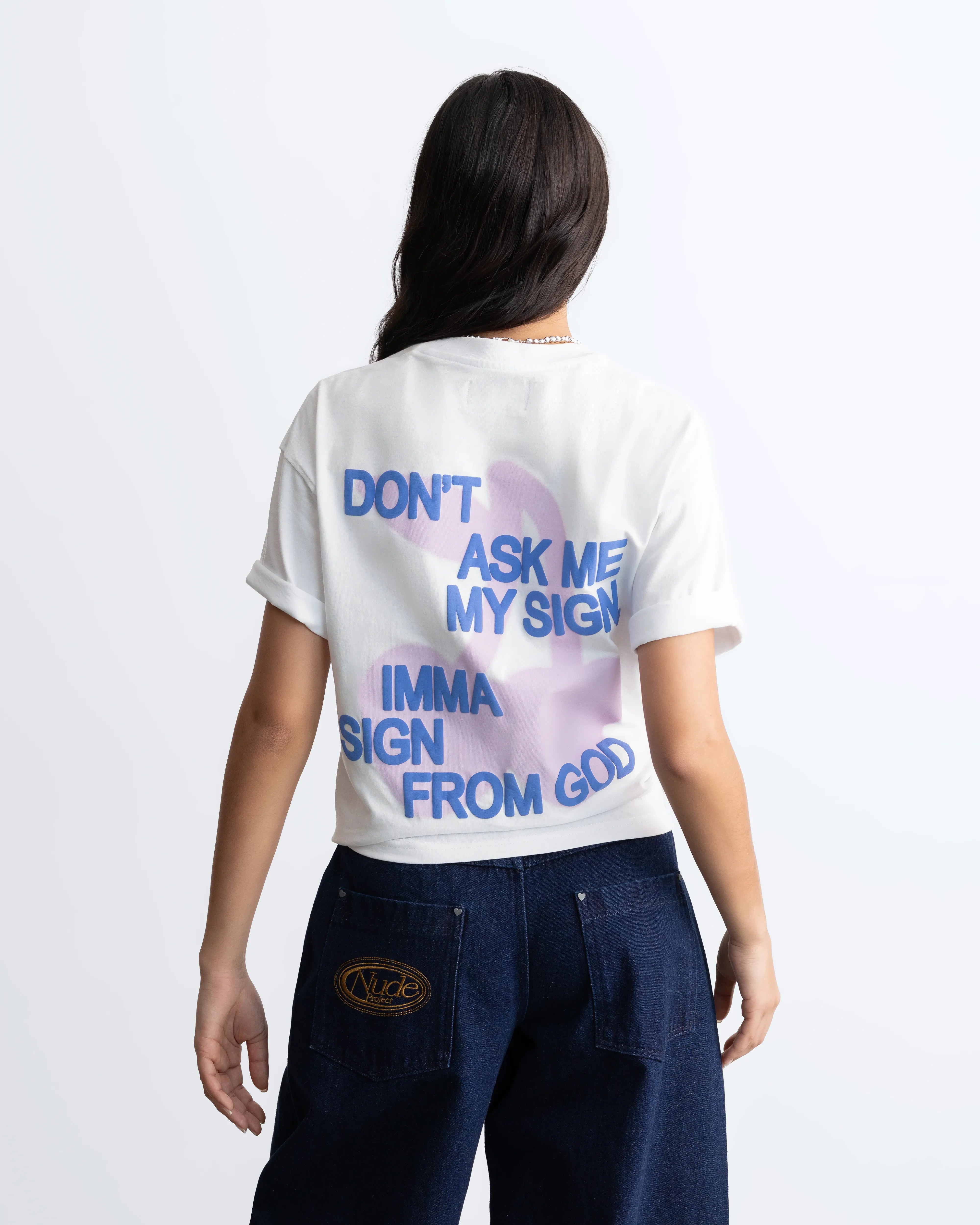 Ladder Tee Off-White
