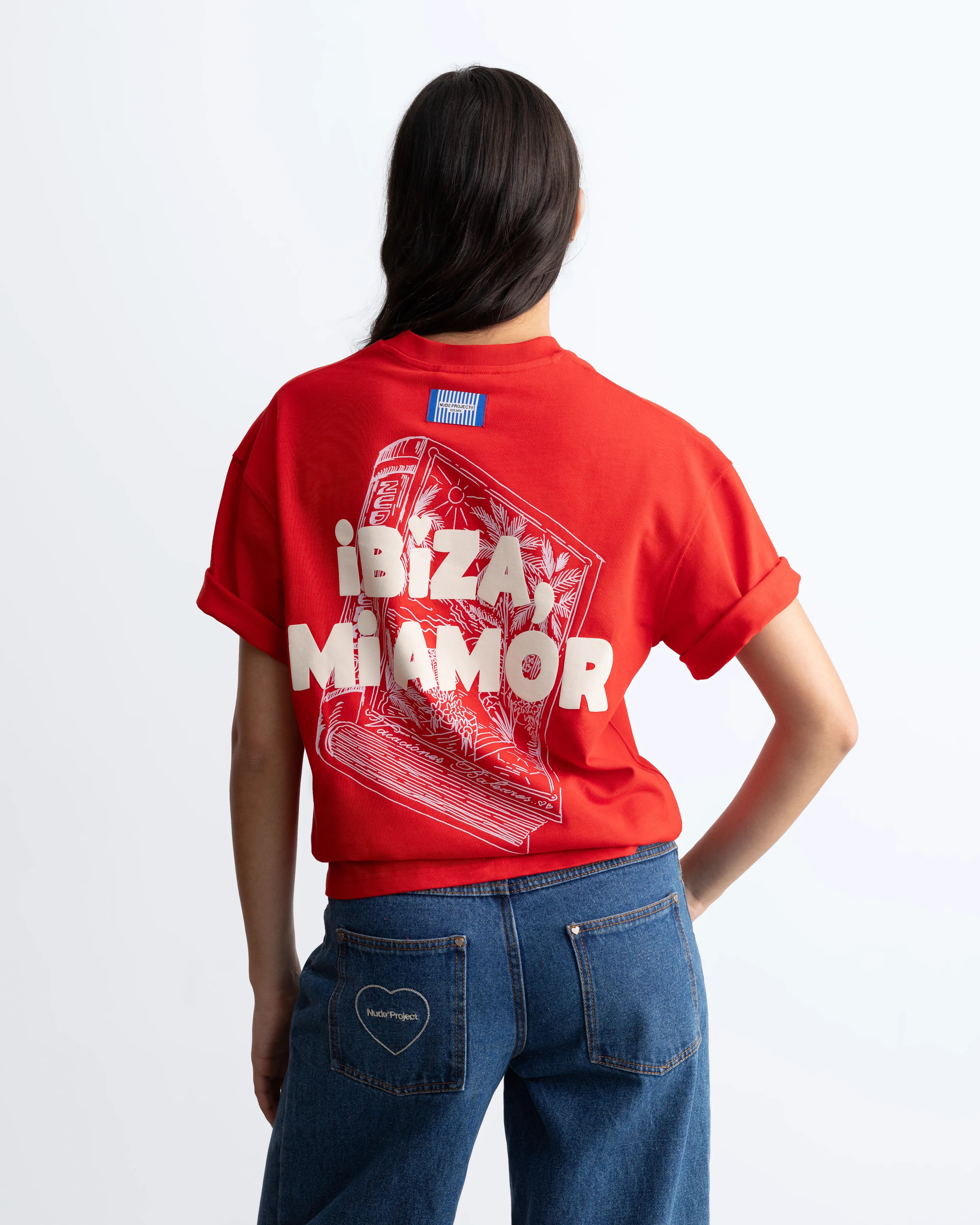 Mi Amor Tee Red