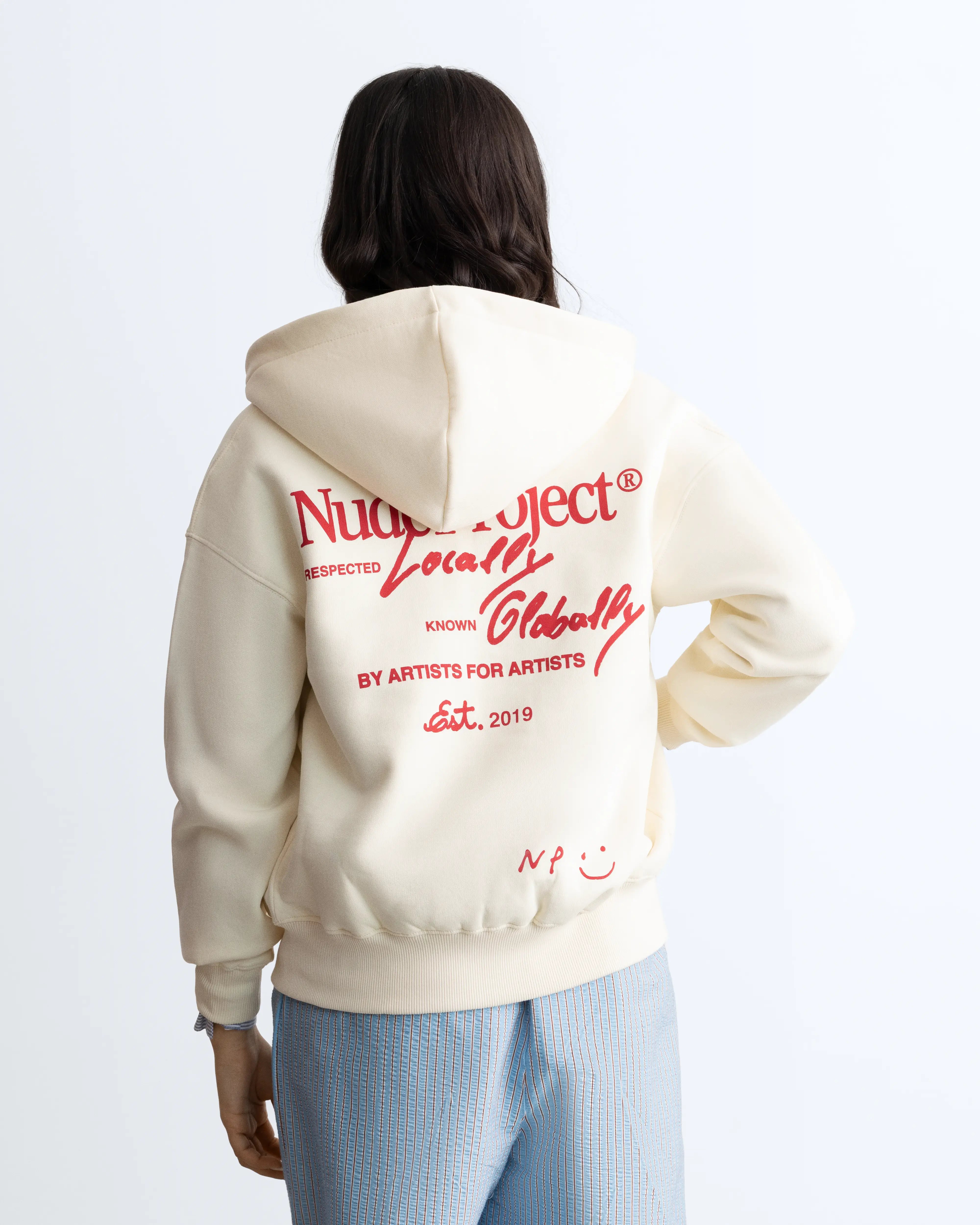Global Soon Zip-Up Hoodie Marshmallow