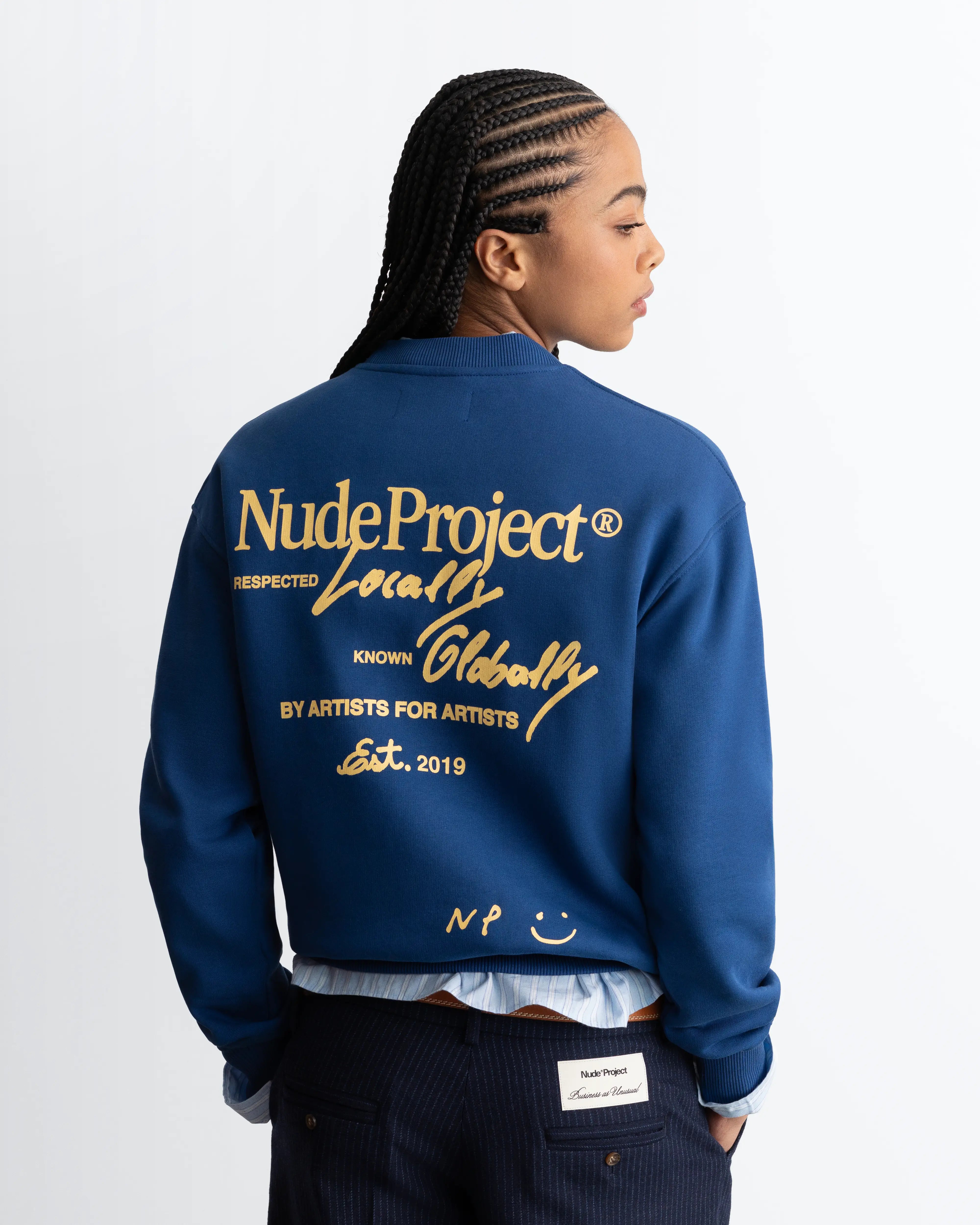 Global Soon Sweatshirt Blue
