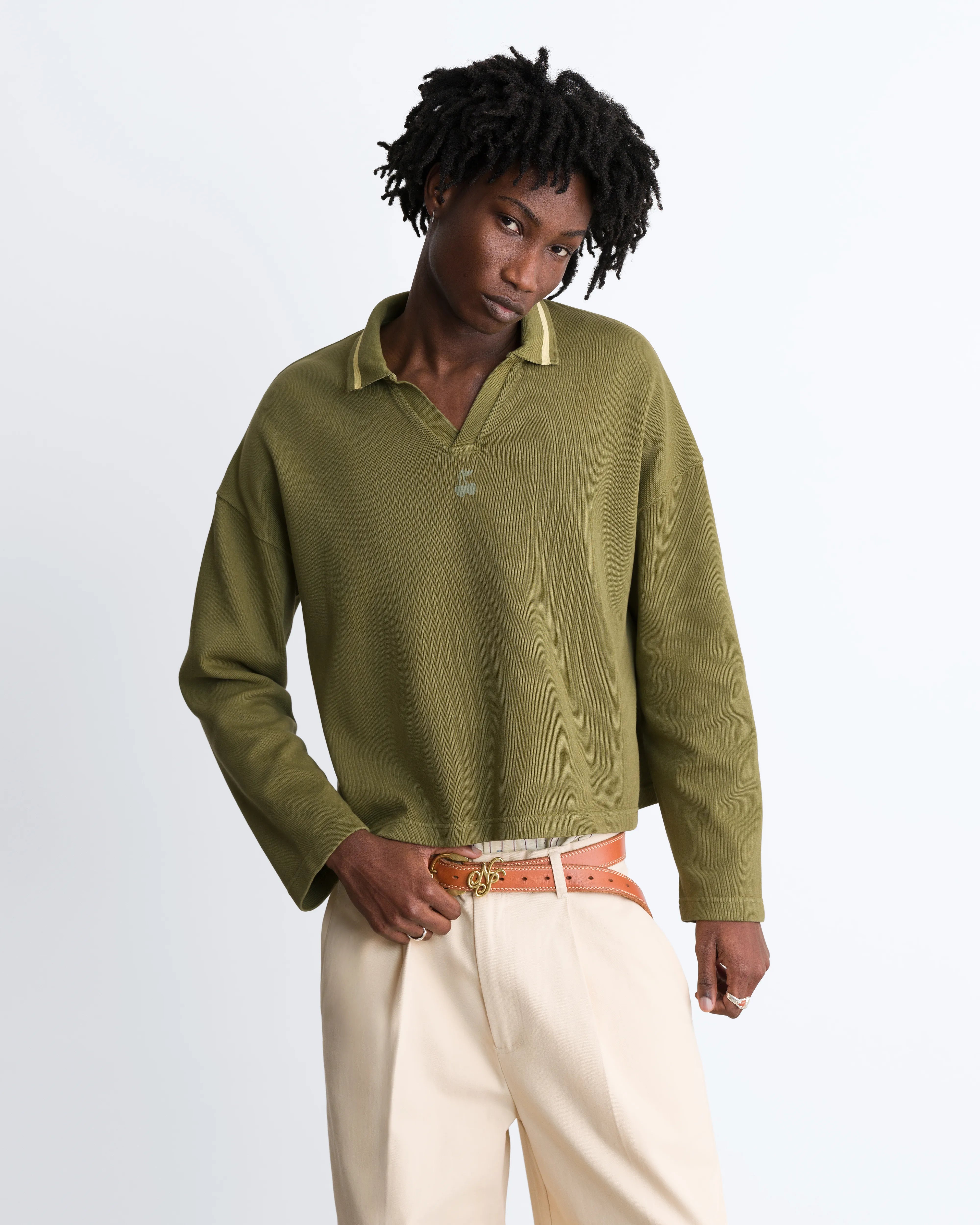 Cherry Beast Polo Green