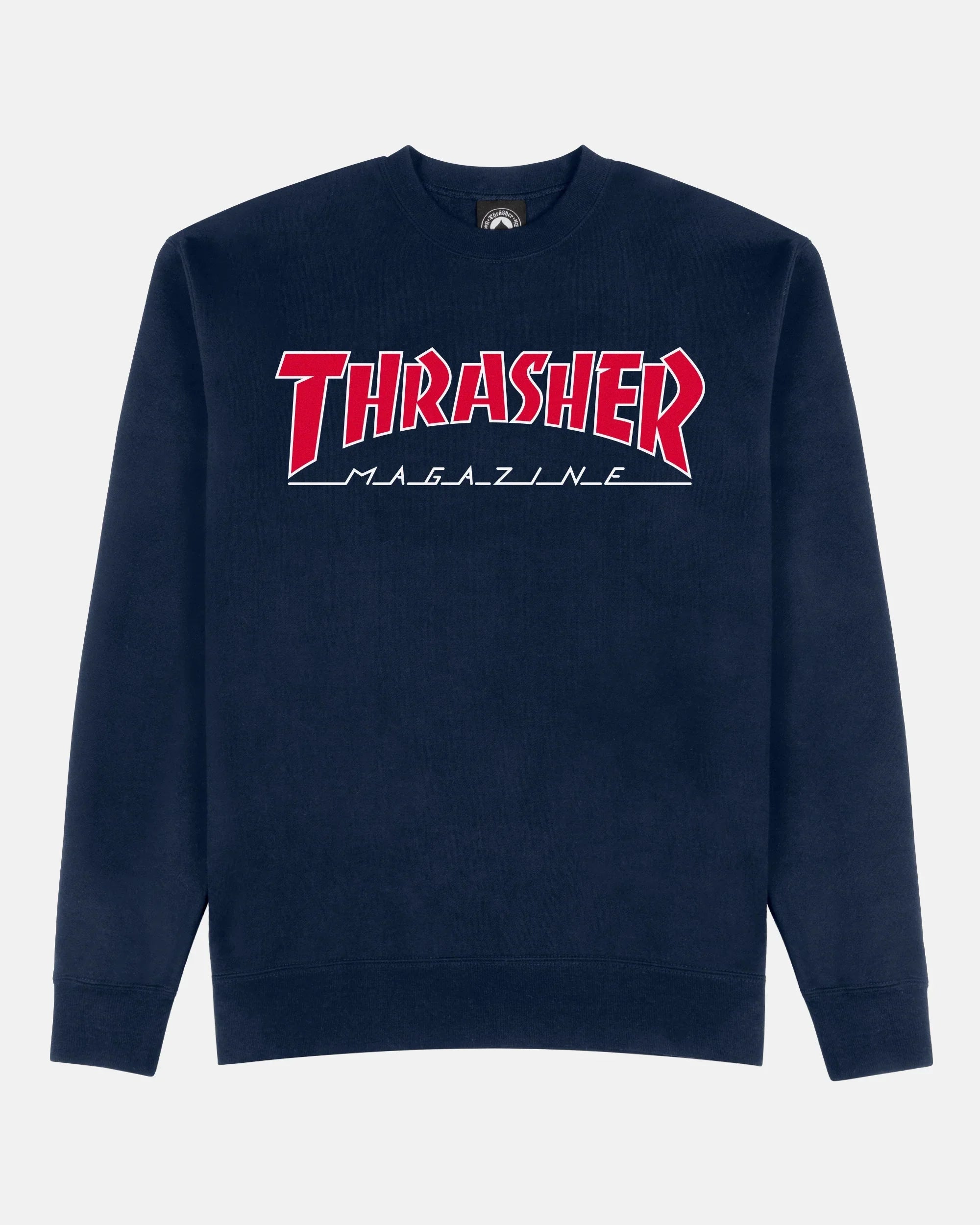 OUTLINED - CREWNECK - NAVY - Four Street