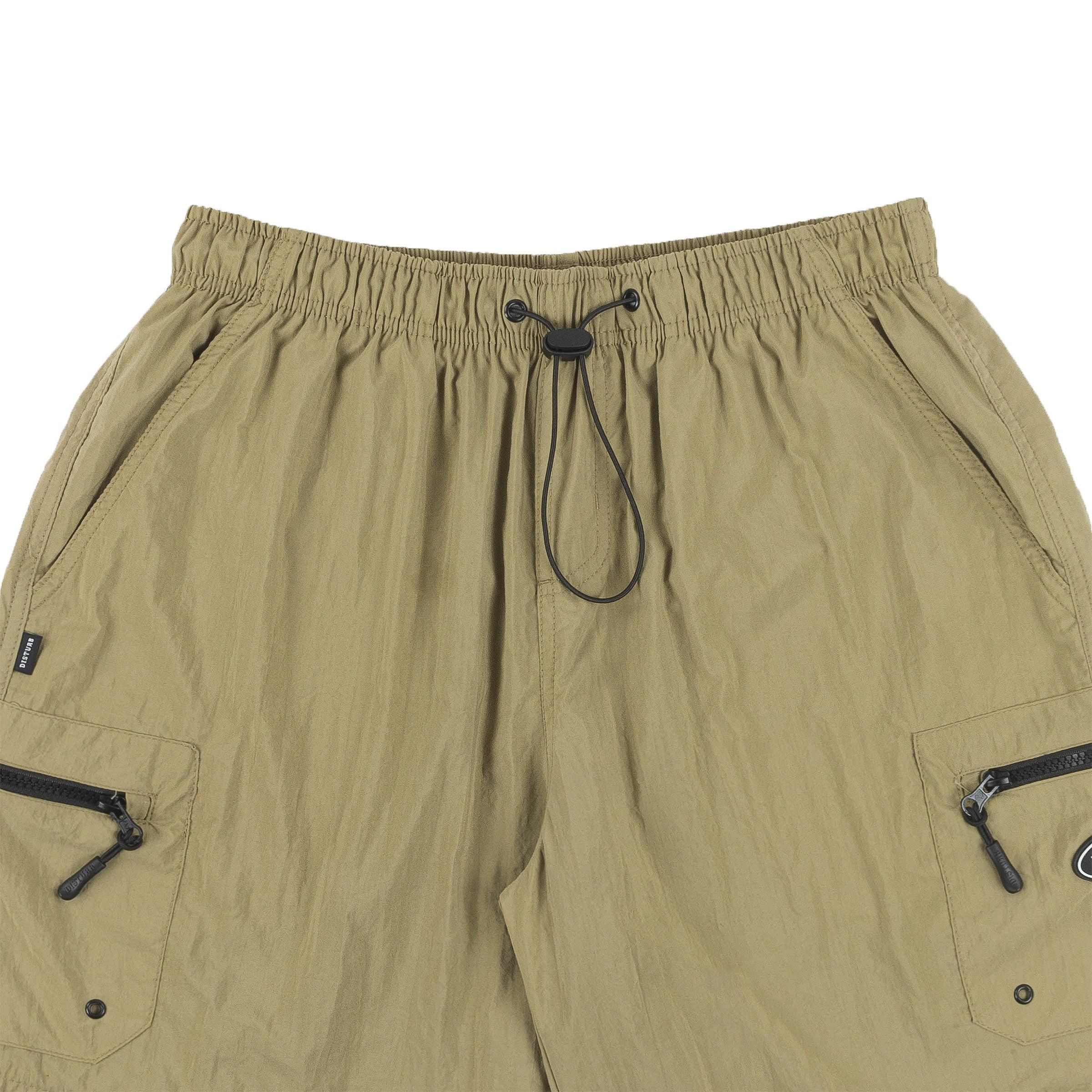 Plain Cargo Nylon Shorts in Beige - Four Street