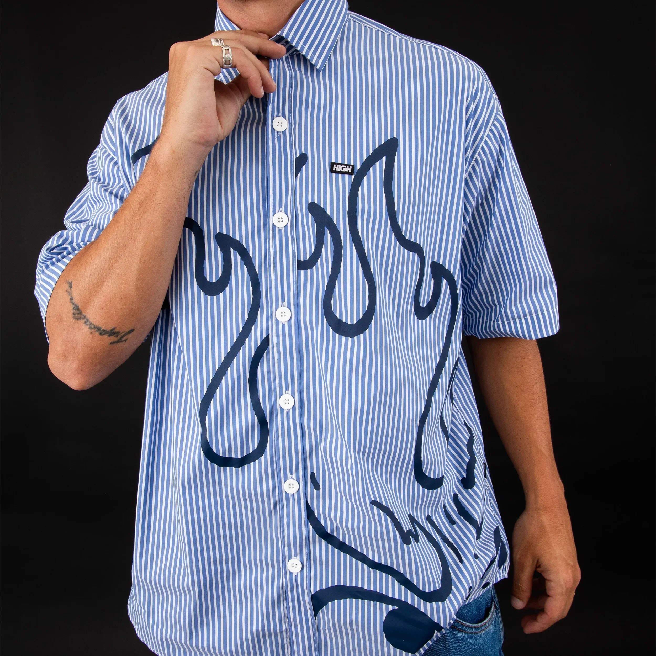 Button Shirt Hinotama - Four Street