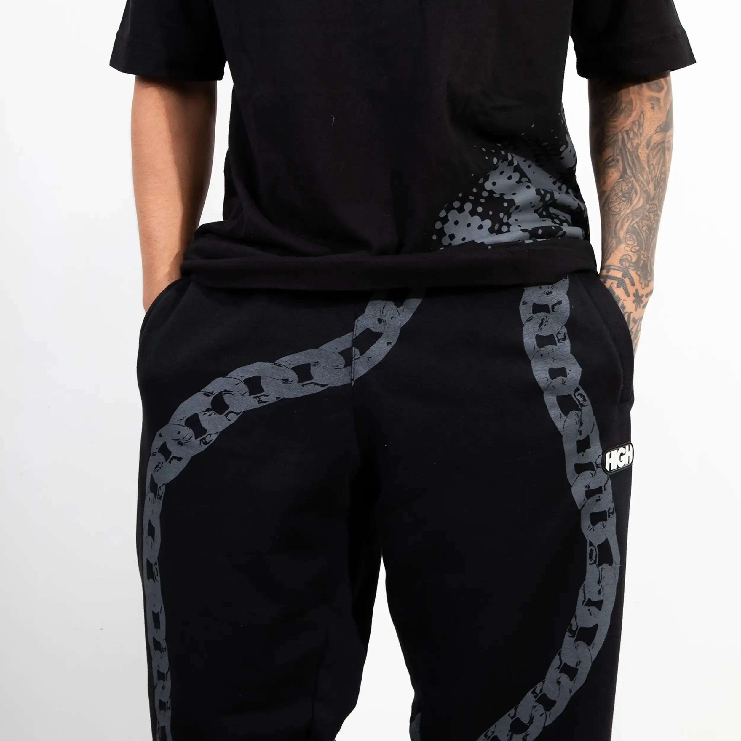 Sweatpants Chain Black - Four Street