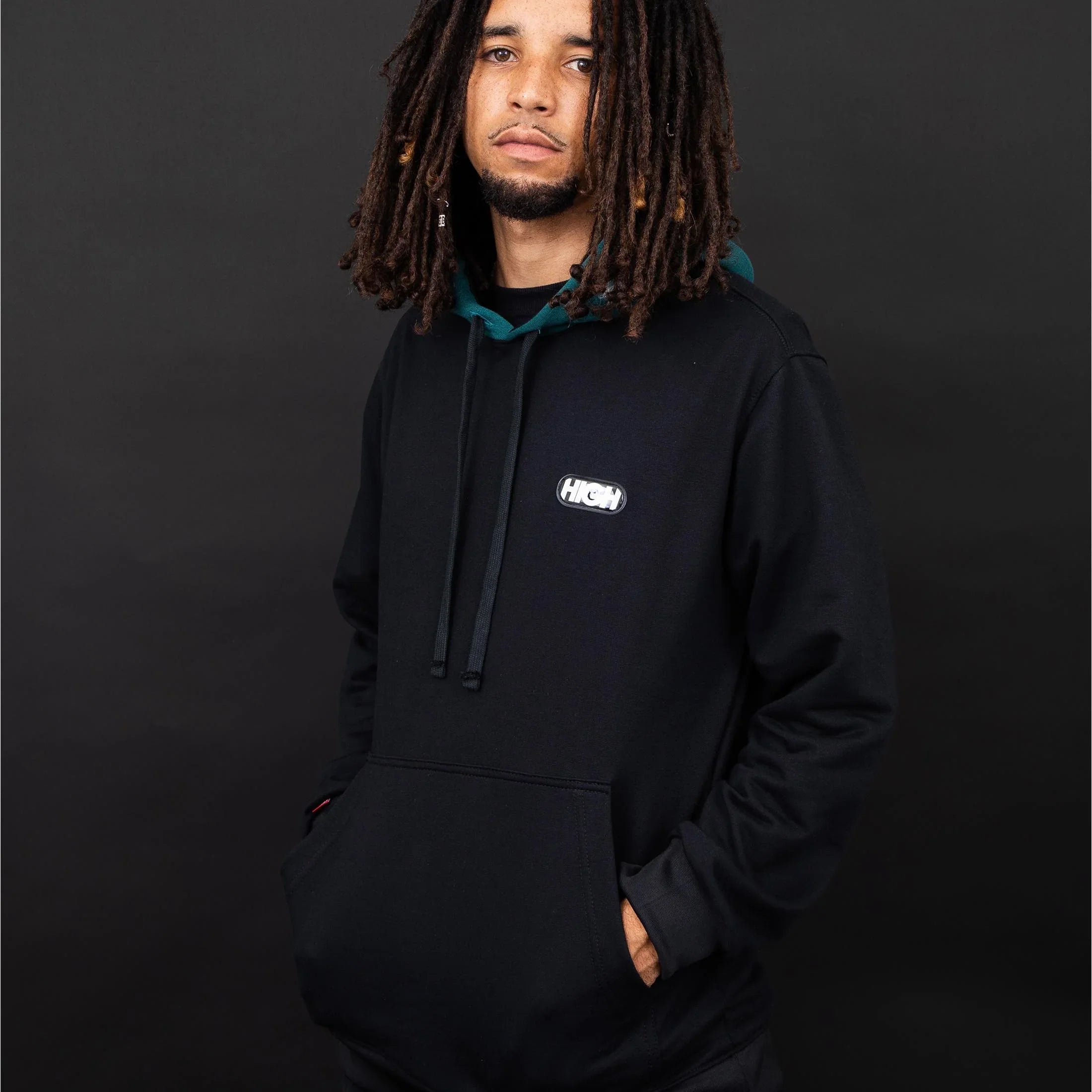 Hoodie Due Black/Green - Four Street