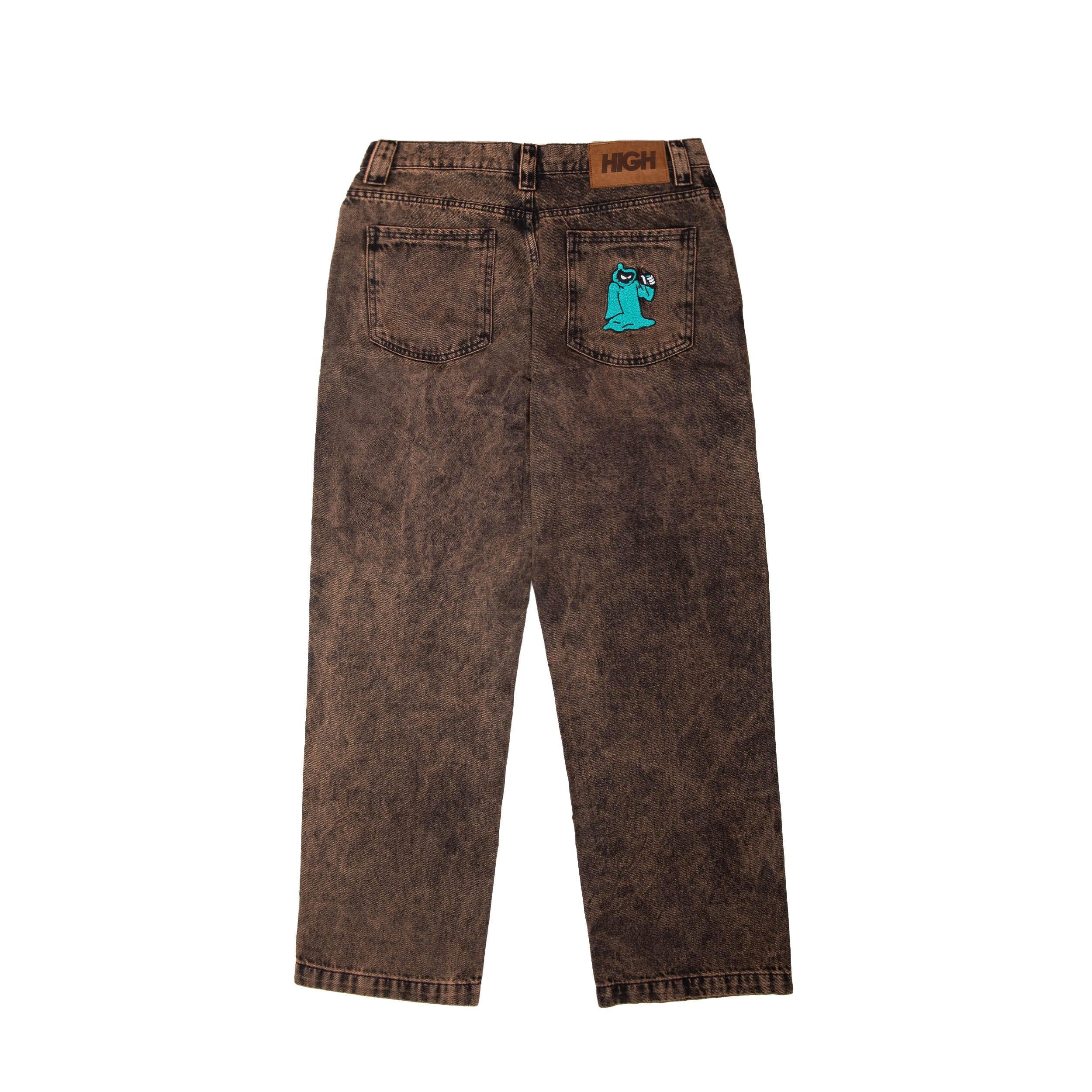 Rust Denim Pants Brown - Four Street