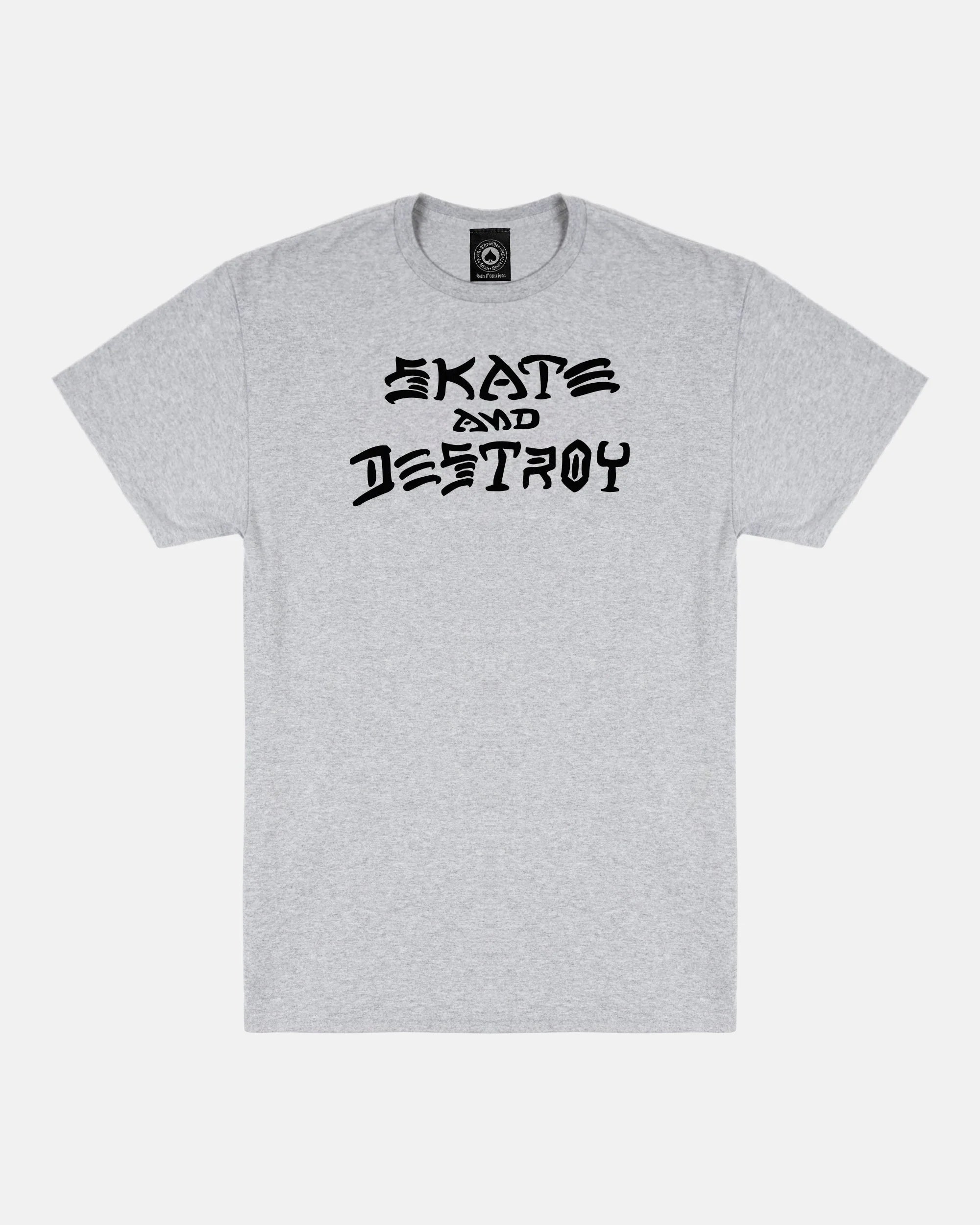 SKATE AND DESTROY - TSHIRT - GREY - Four Street