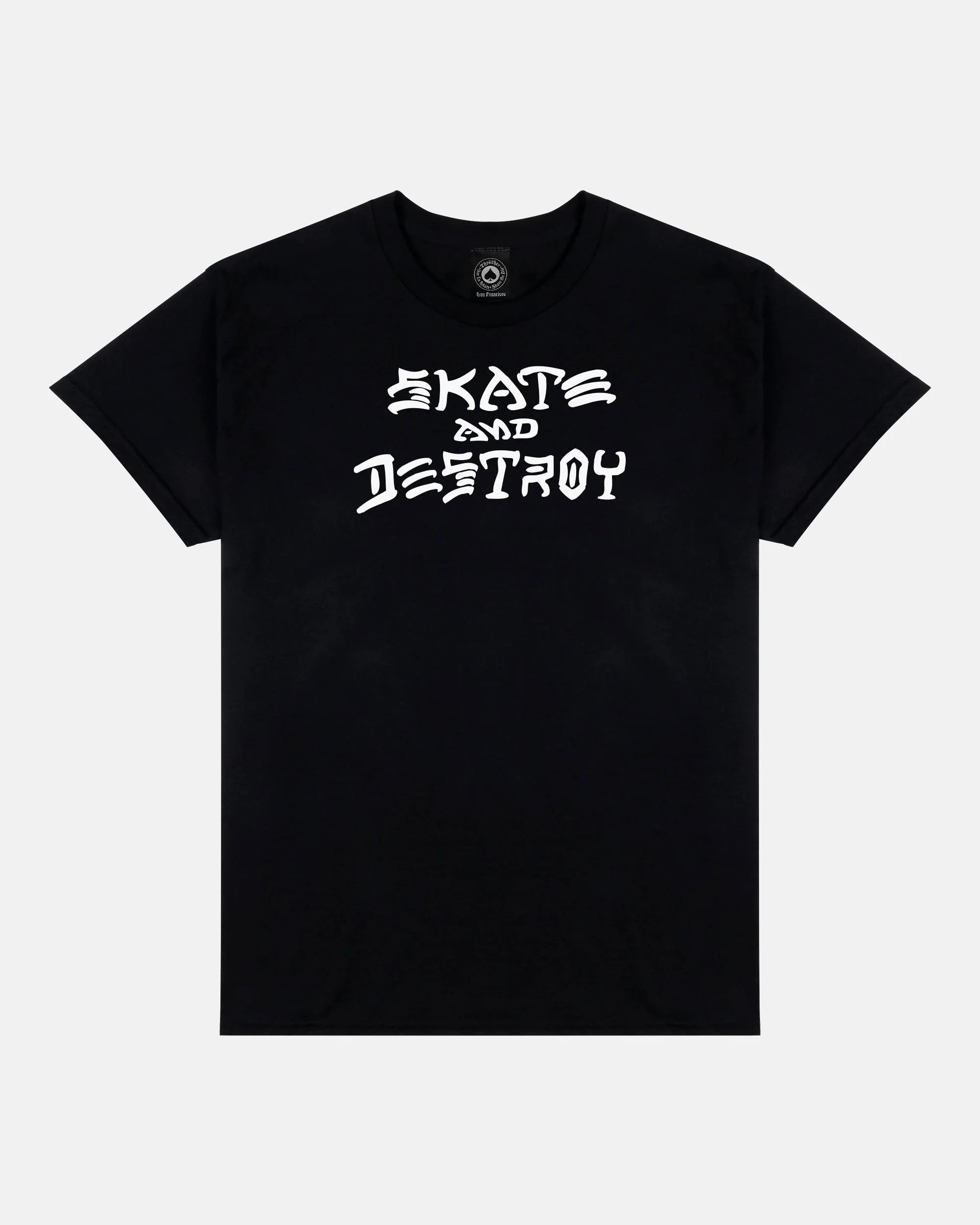 SKATE AND DESTROY - TSHIRT - BLACK - Four Street